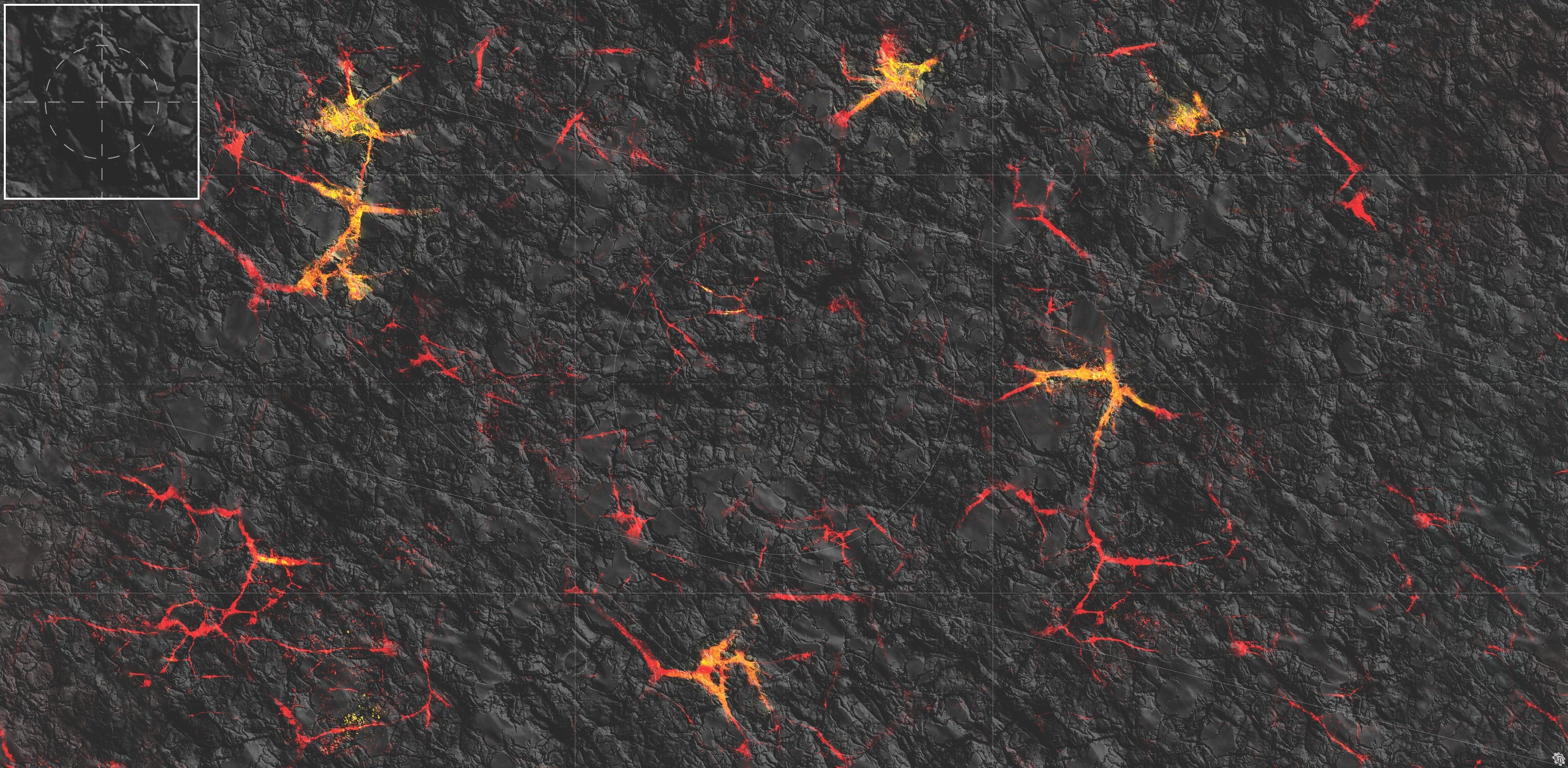 Mats by Mars: Molten Crust Tabletop Wargaming Play Mat