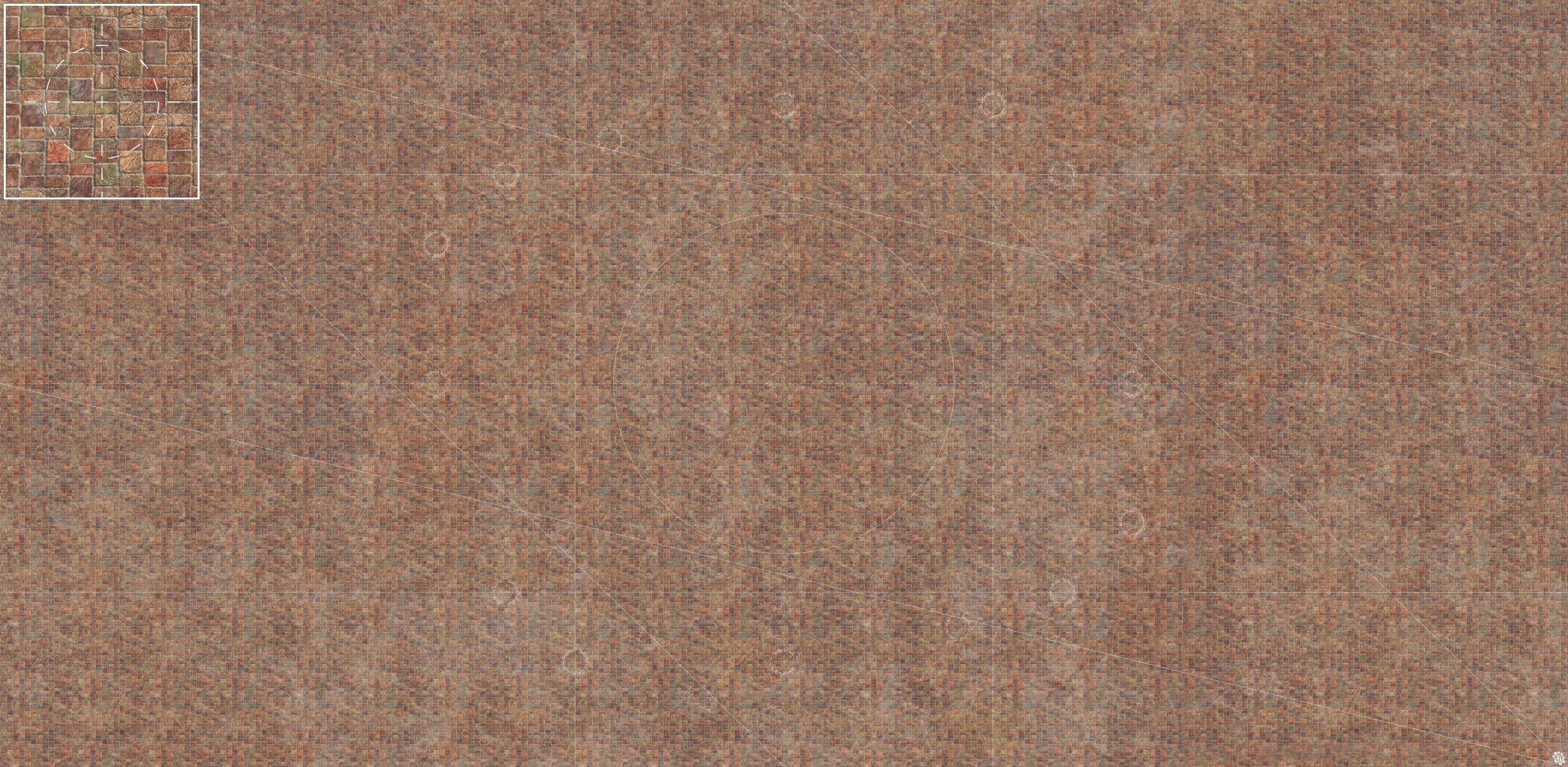 Mats by Mars: Sett in Stone (Red) Tabletop Wargaming Play Mat