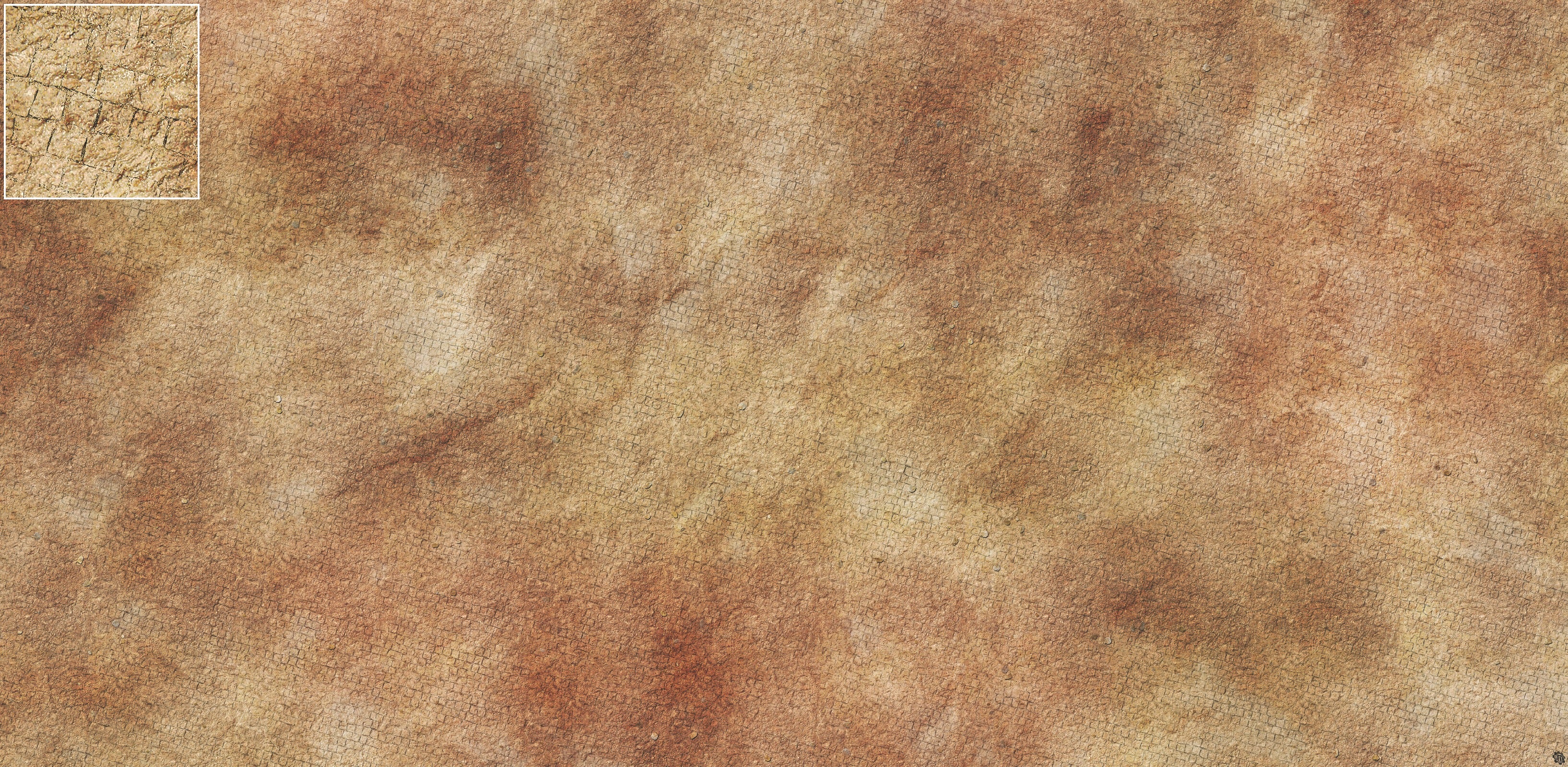 Mats by Mars: Sandy Cobbles Tabletop Wargaming Play Mat