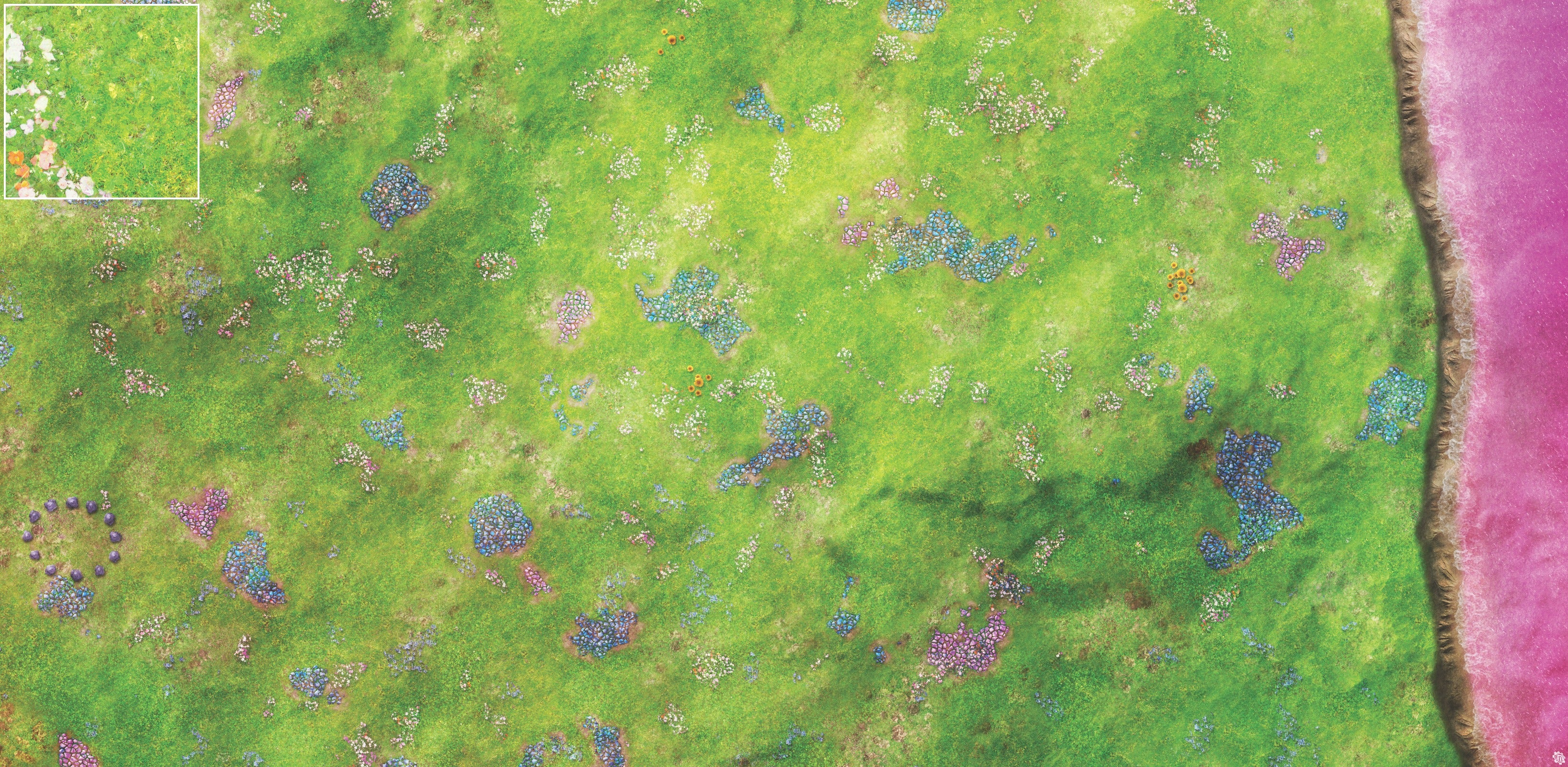 Mats by Mars: Faewild Shore Tabletop Wargaming Play Mat
