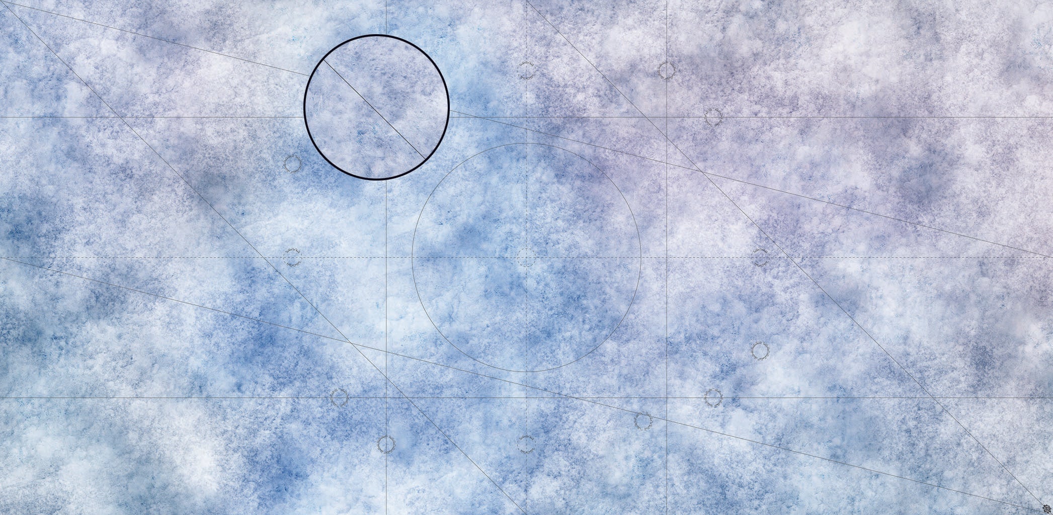 Mats by Mars: Glacial Plain Tabletop Wargaming Play Mat