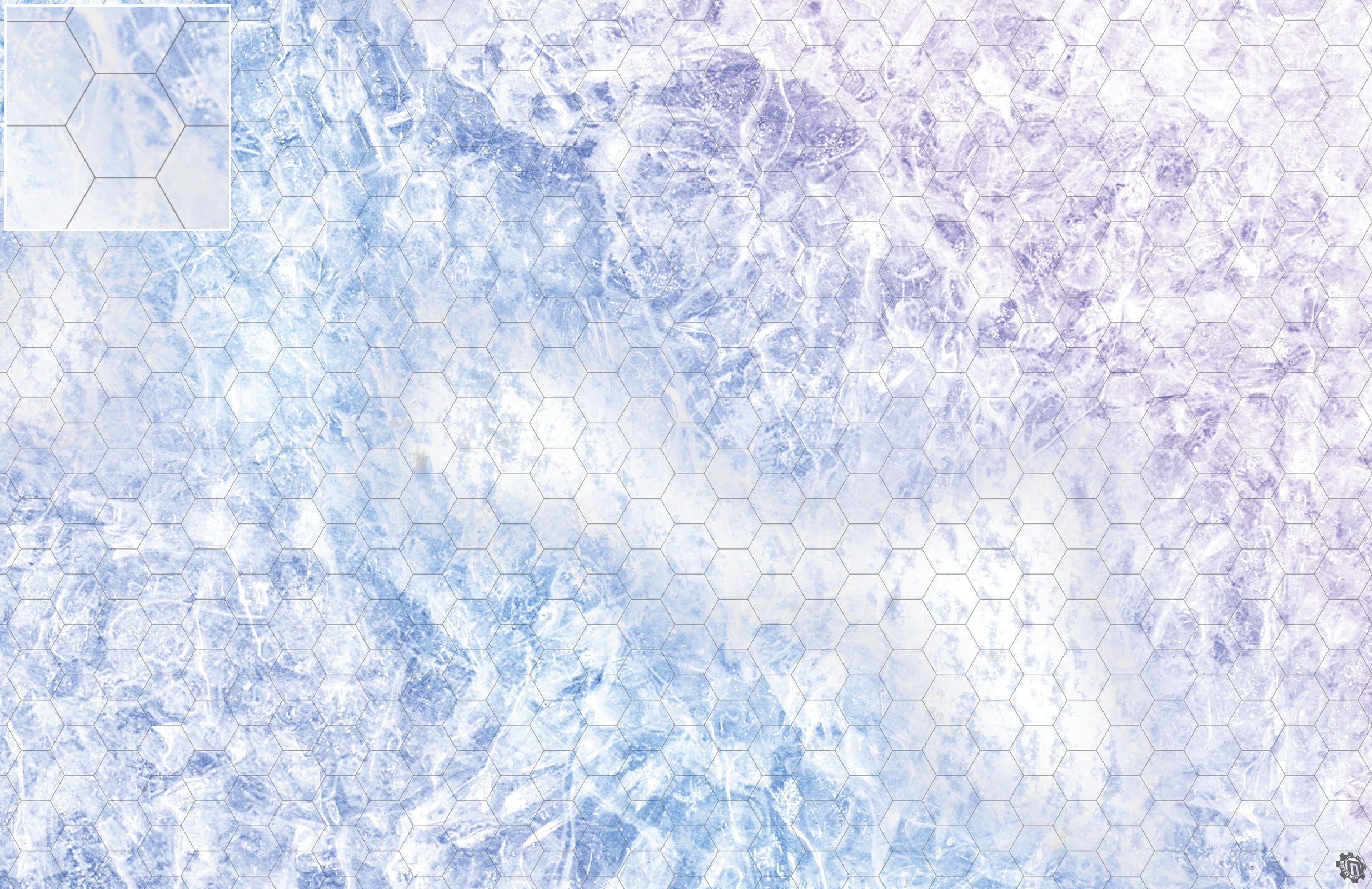 Mats by Mars: Frozen Lake Tabletop Wargaming Play Mat