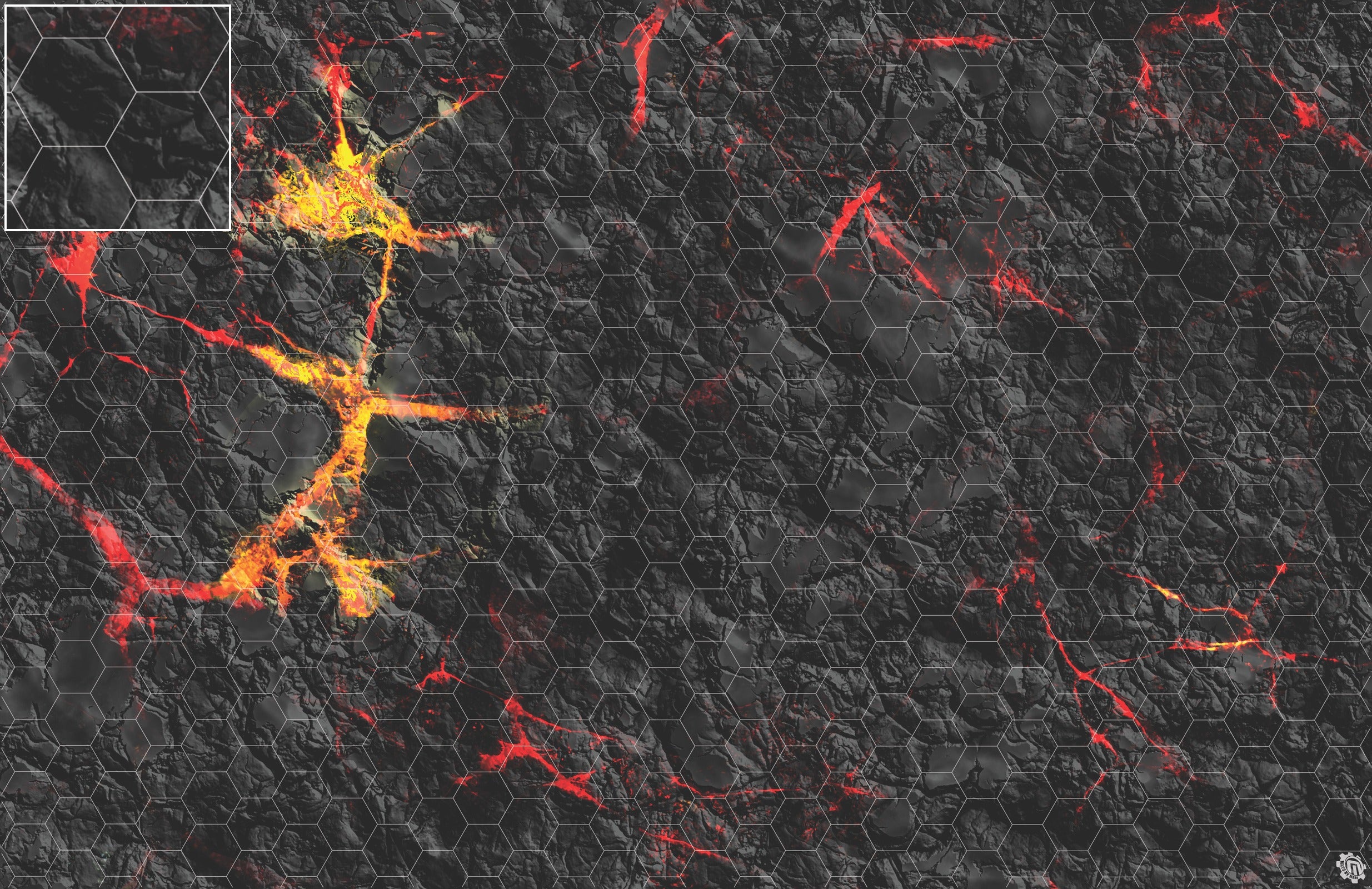Mats by Mars: Molten Crust Tabletop Wargaming Play Mat