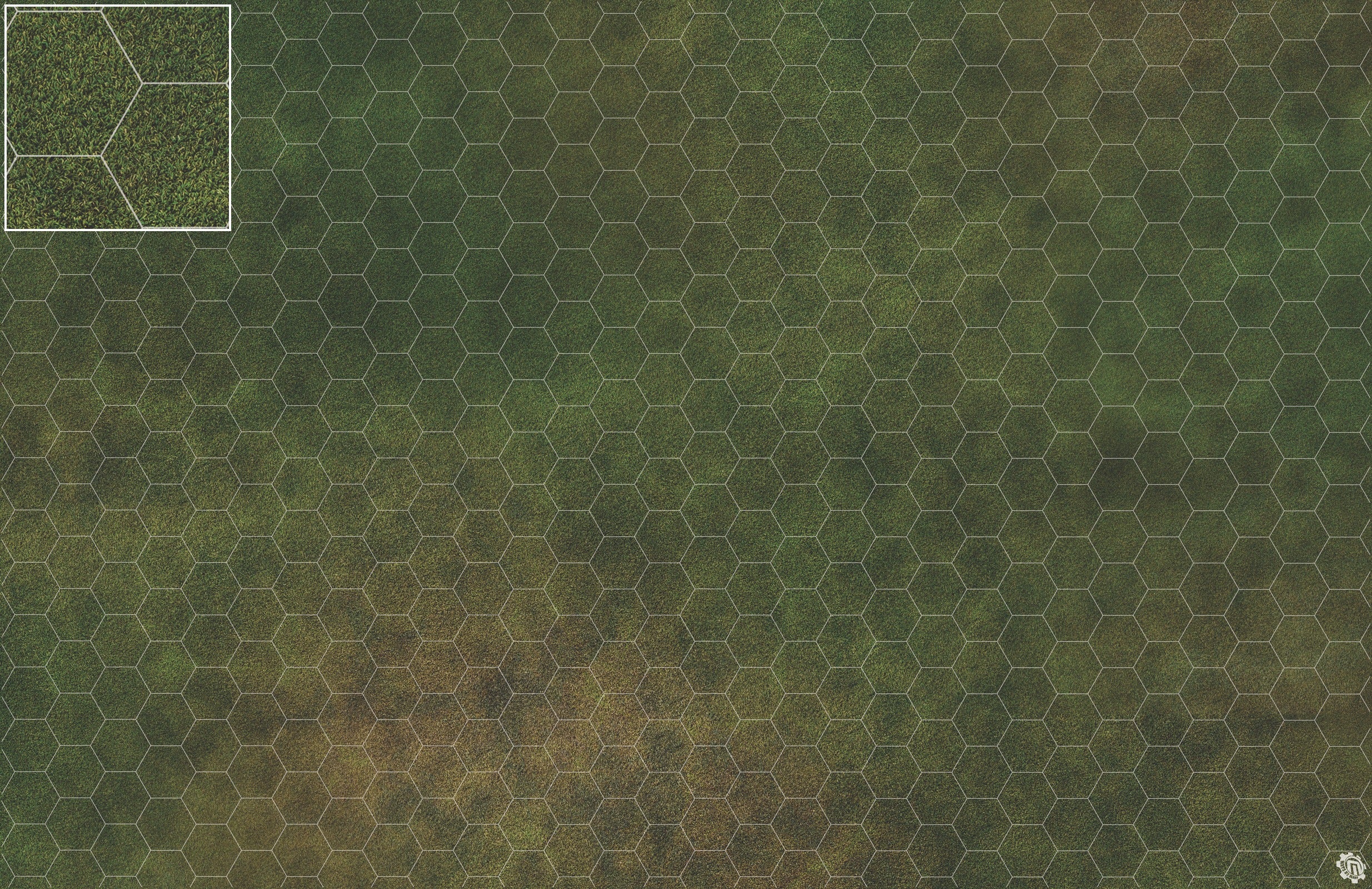 Mats by Mars: Green Meadow Tabletop Wargaming Play Mat
