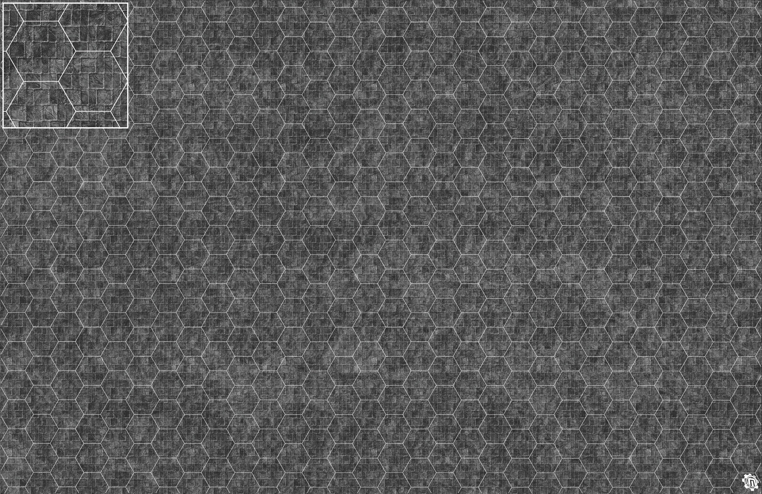 Mats by Mars: Sett in Stone (Grey) Tabletop Wargaming Play Mat