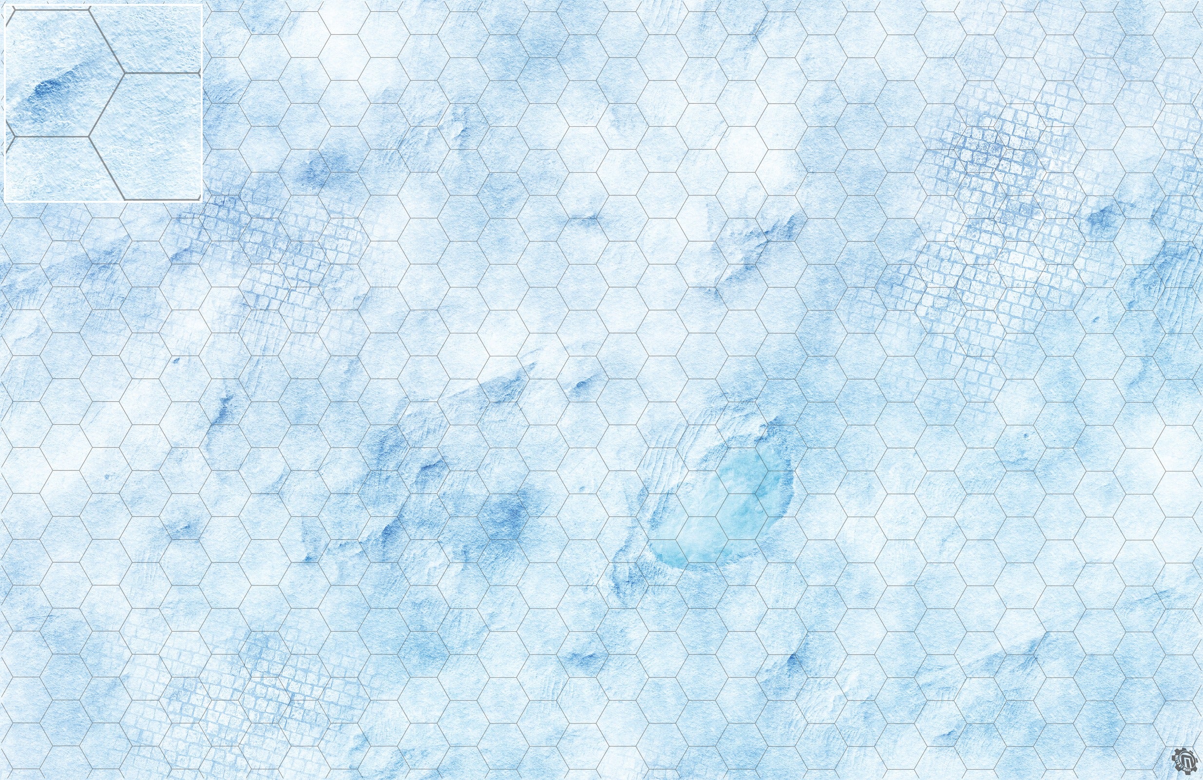 Mats by Mars: Frosty Cobbles Tabletop Wargaming Play Mat