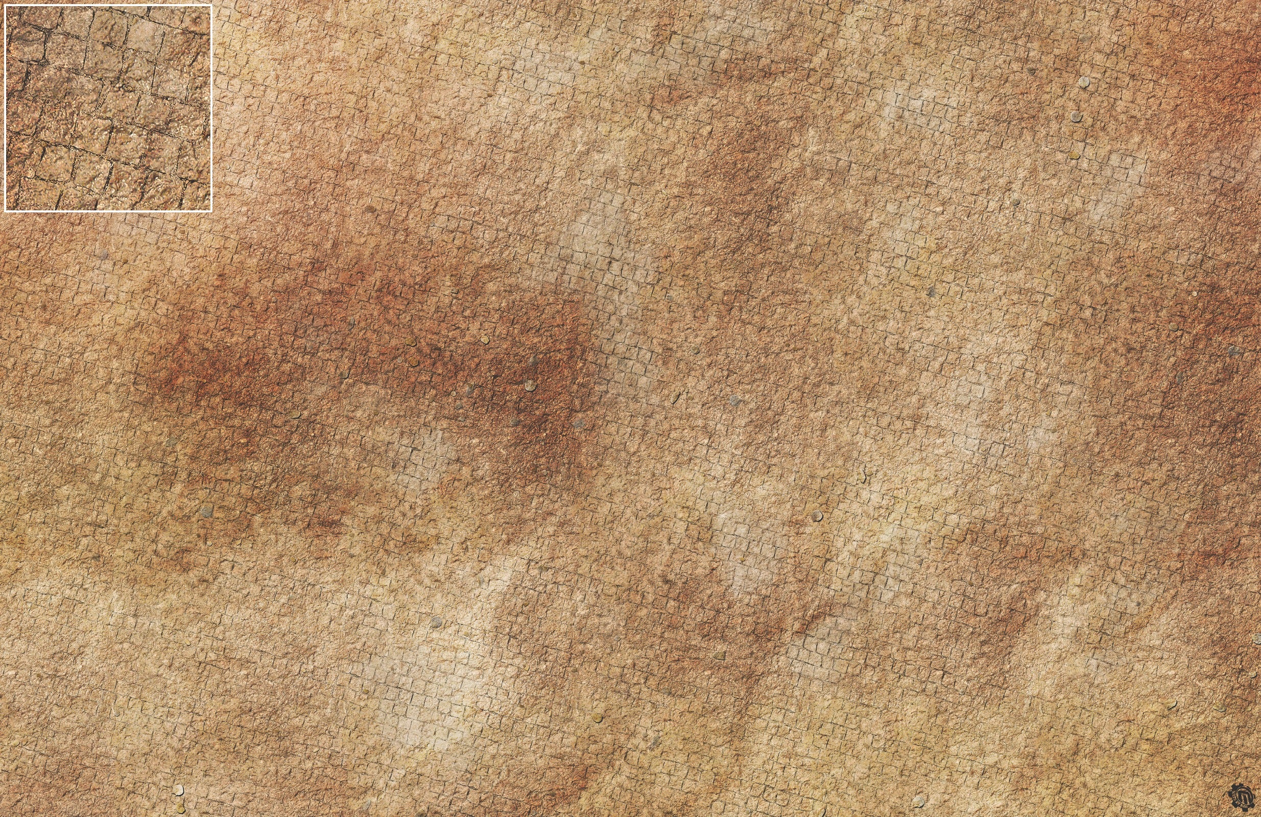 Mats by Mars: Sandy Cobbles Tabletop Wargaming Play Mat