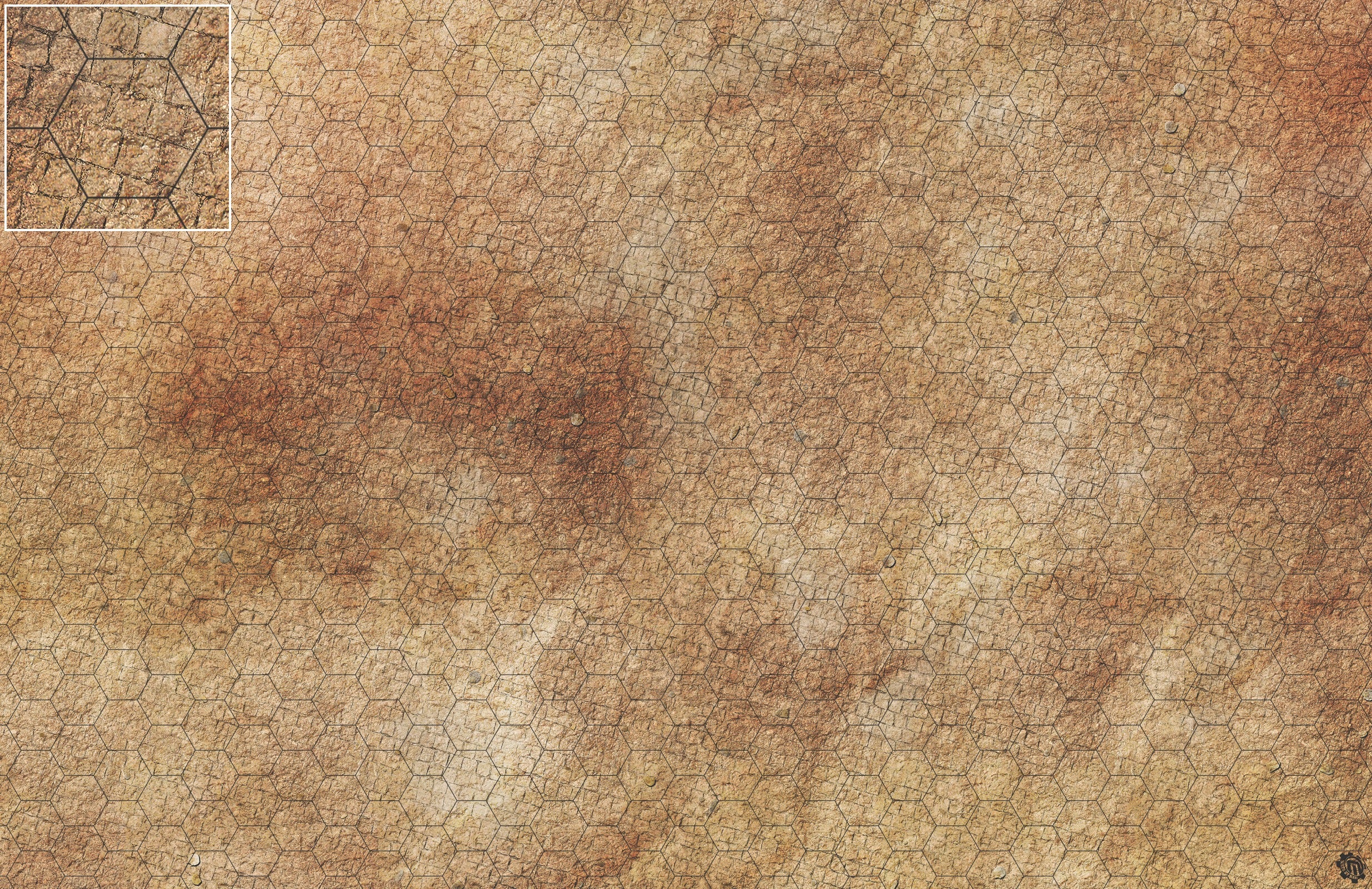 Mats by Mars: Sandy Cobbles Tabletop Wargaming Play Mat