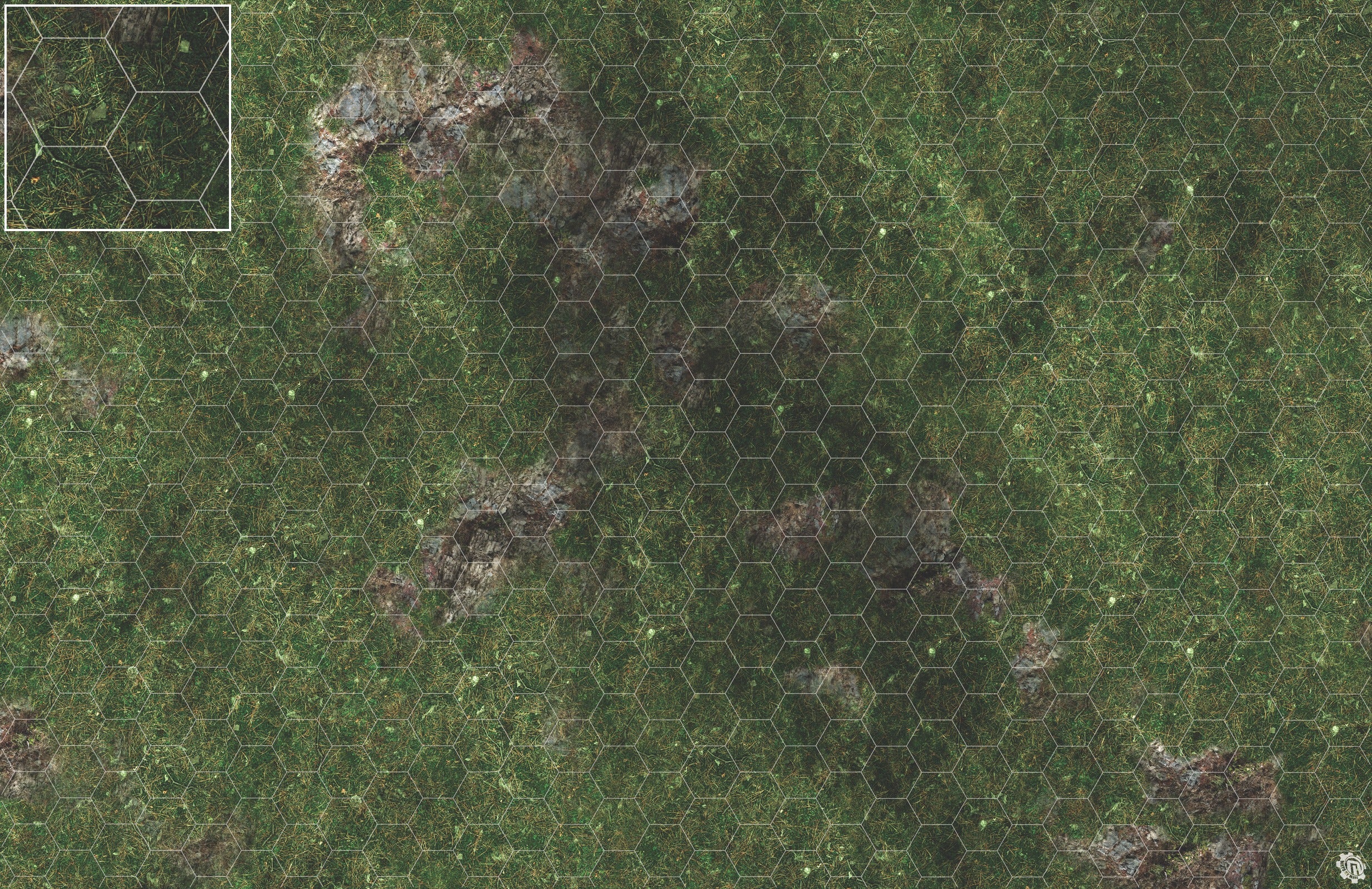 Mats by Mars: Green Hills Tabletop Wargaming Play Mat