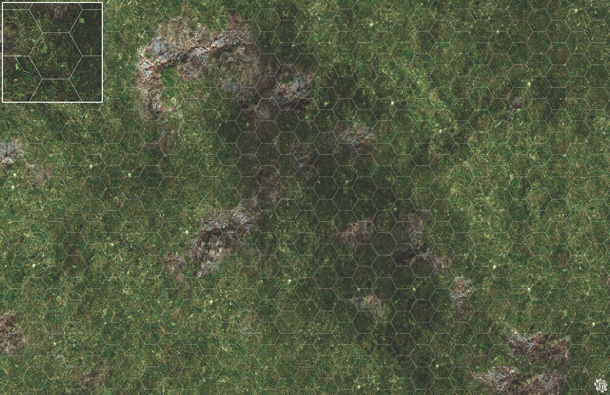 Mats by Mars: Green Hills Tabletop Wargaming Play Mat