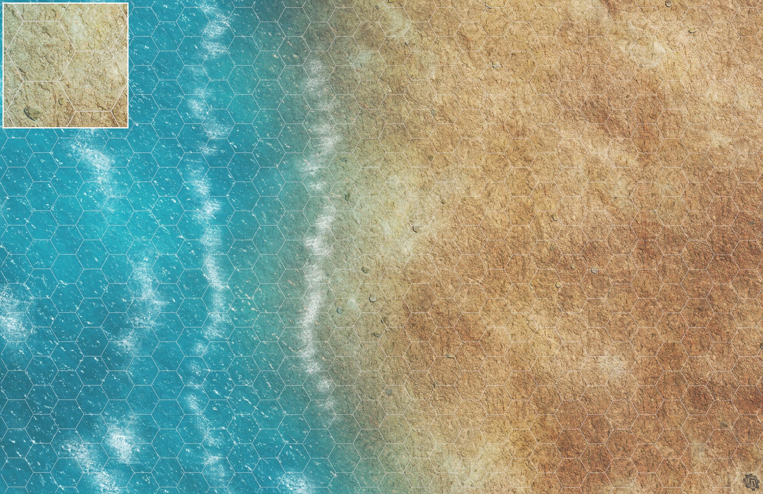 Mats by Mars: Treasure Beach Tabletop Wargaming Play Mat