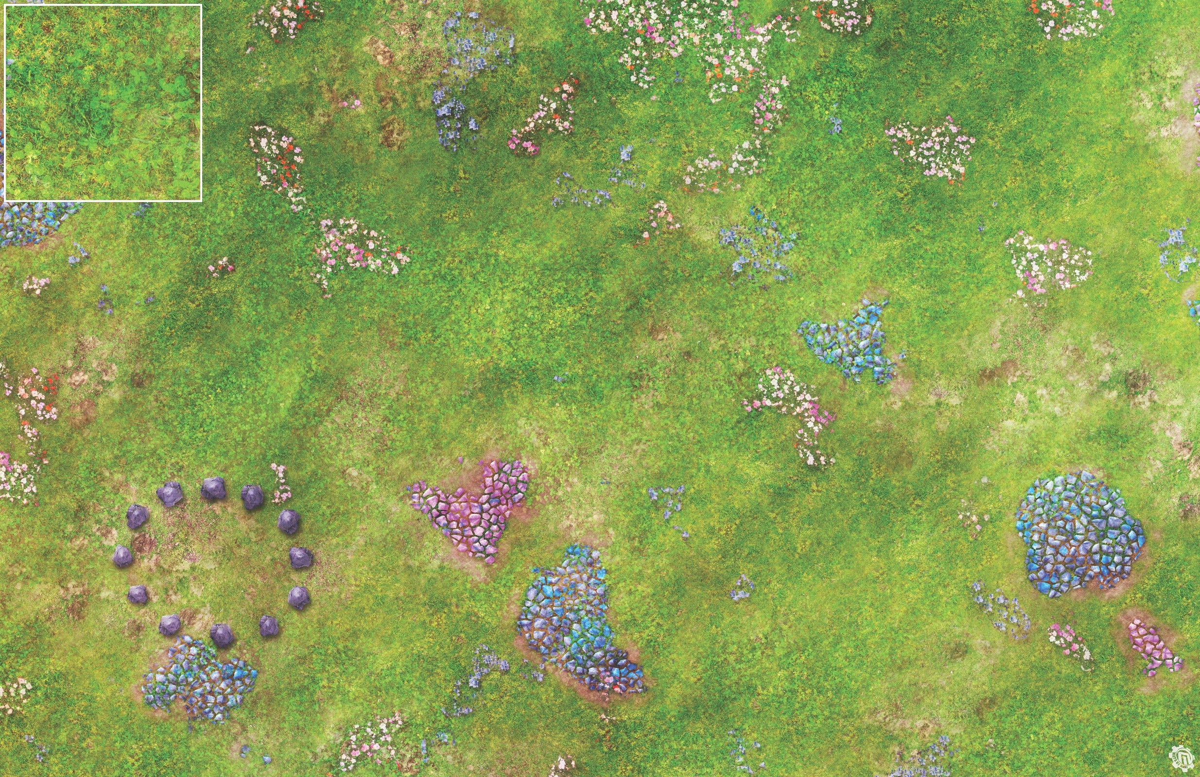 Mats by Mars: Faewild Fields Tabletop Wargaming Play Mat