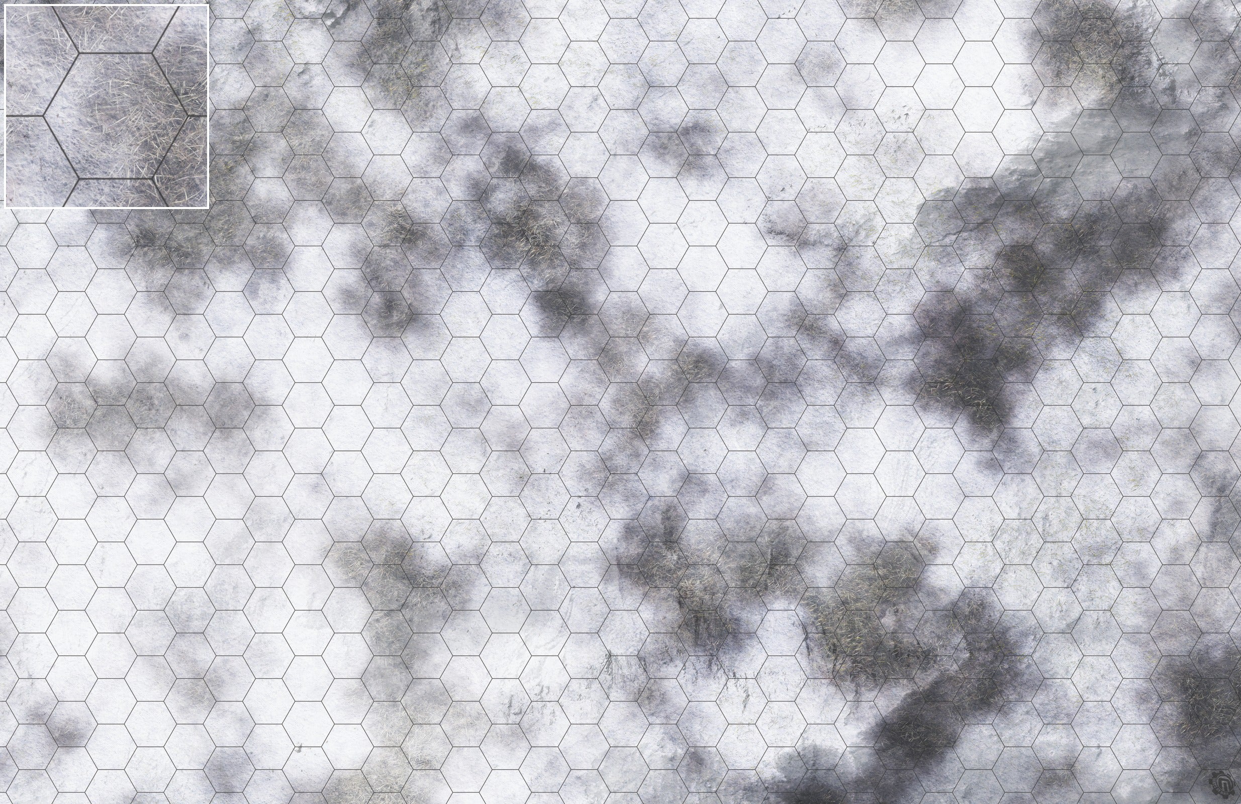 Mats by Mars: Frozen Wasteland Tabletop Wargaming Play Mat