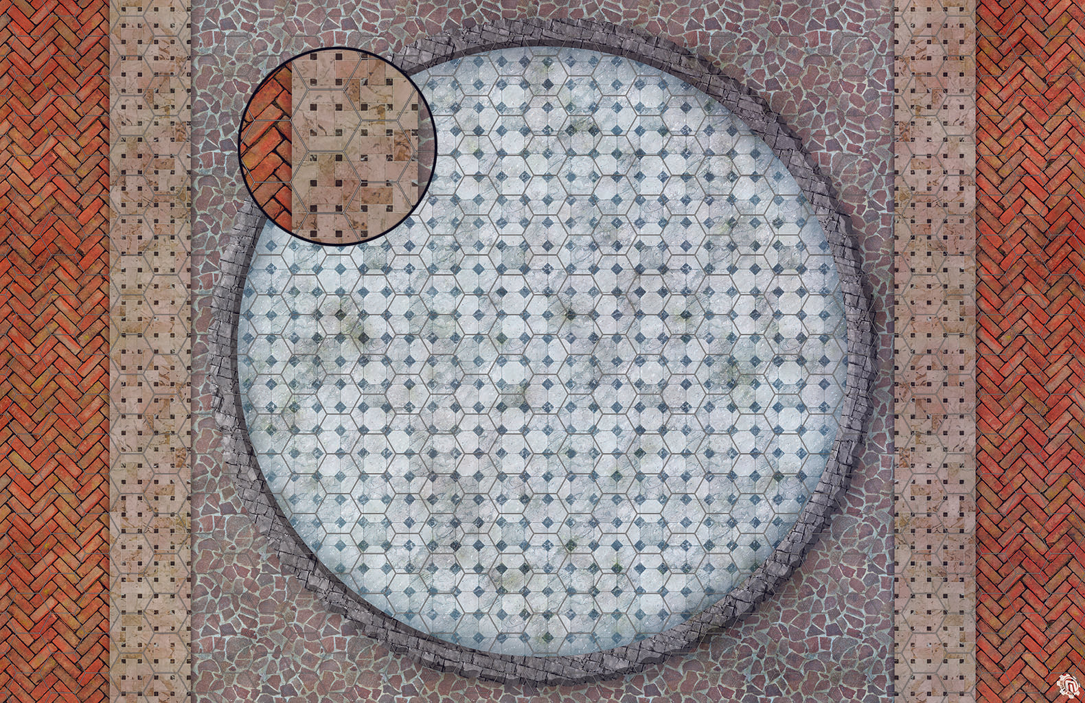 Mats by Mars: Piazza Tabletop Wargaming Play Mat