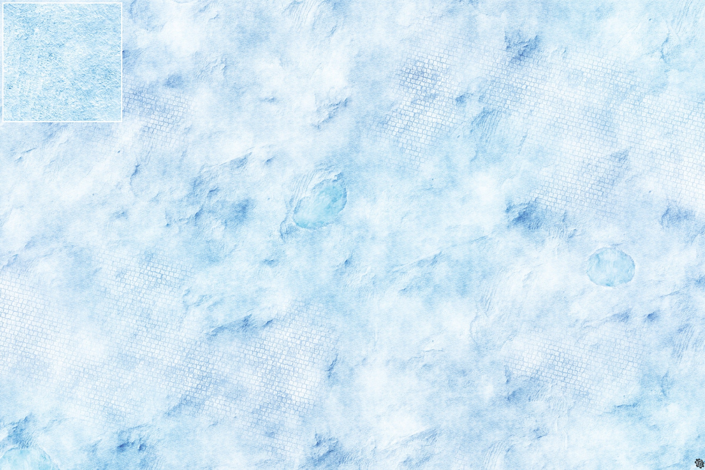 Mats by Mars: Frosty Cobbles Tabletop Wargaming Play Mat