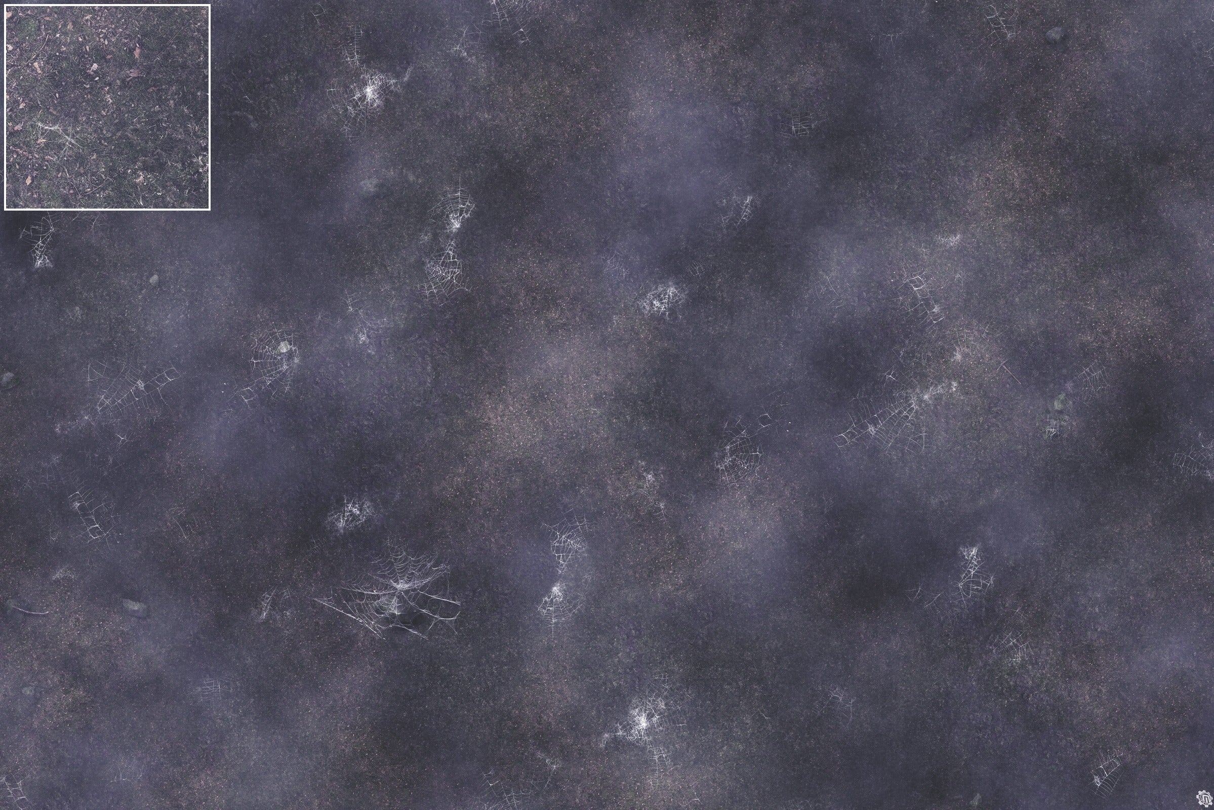 Mats by Mars: Moonlight Cobwebs Tabletop Wargaming Play Mat