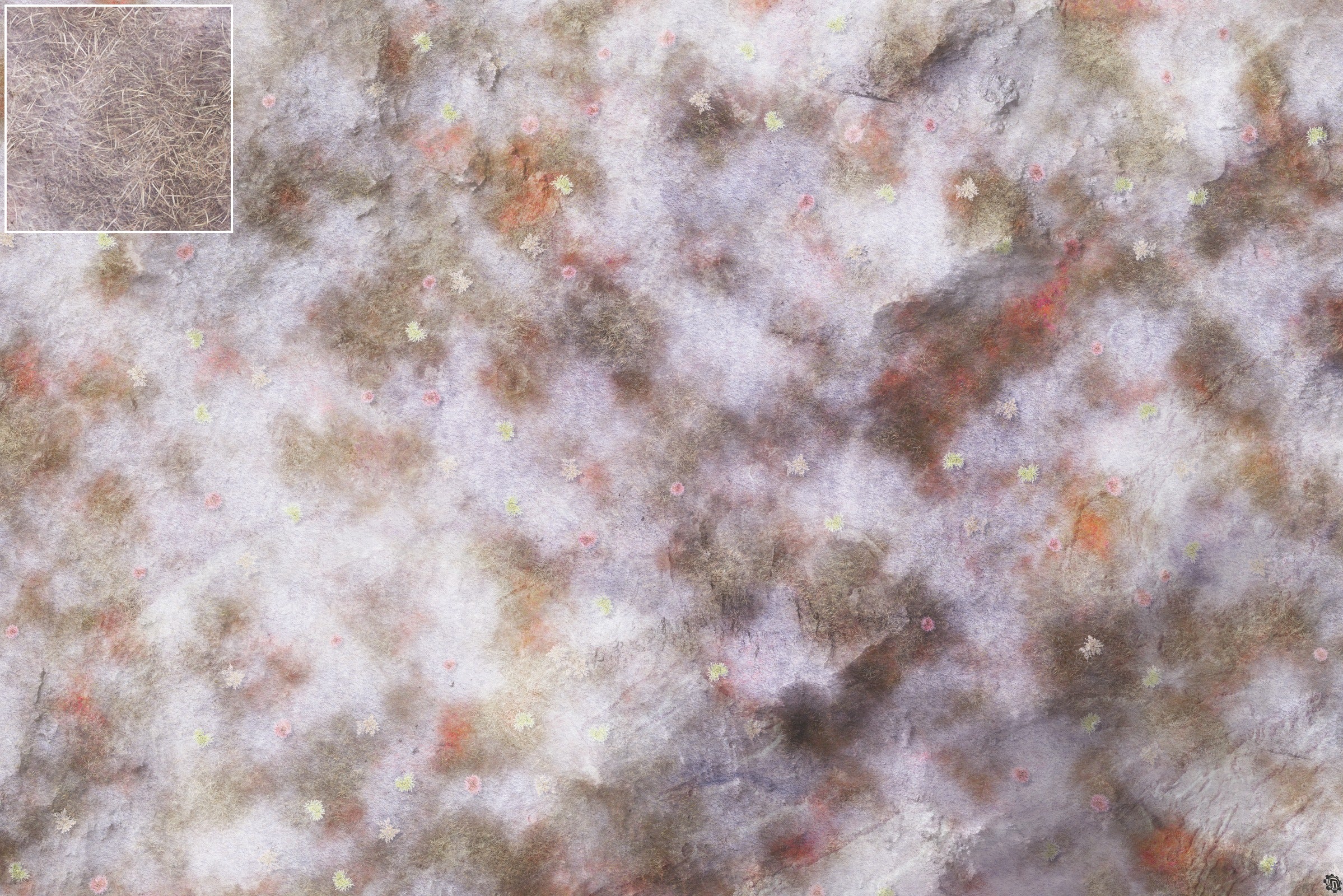 Mats by Mars: Hinterland Snow Tabletop Wargaming Play Mat