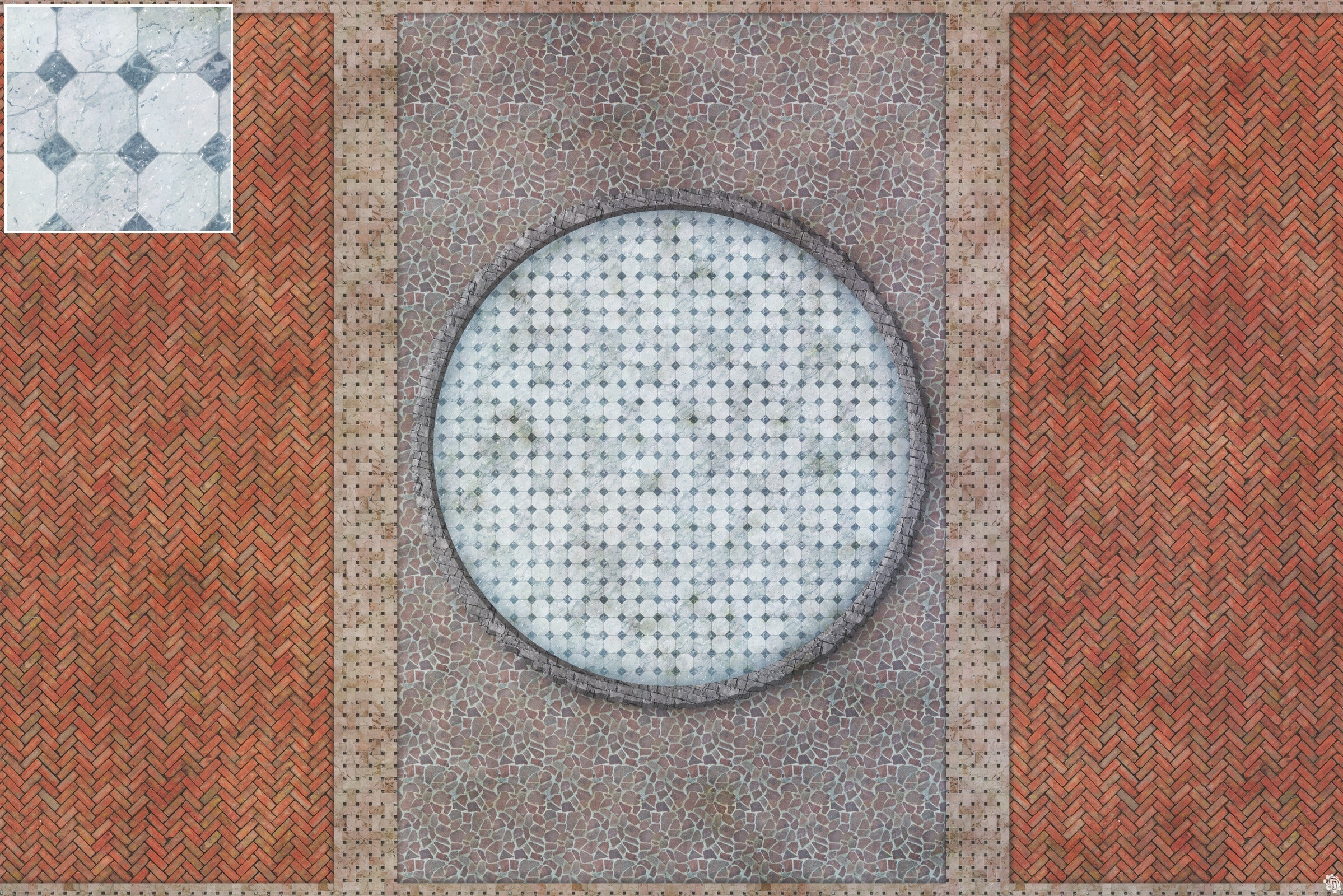 Mats by Mars: Piazza Tabletop Wargaming Play Mat