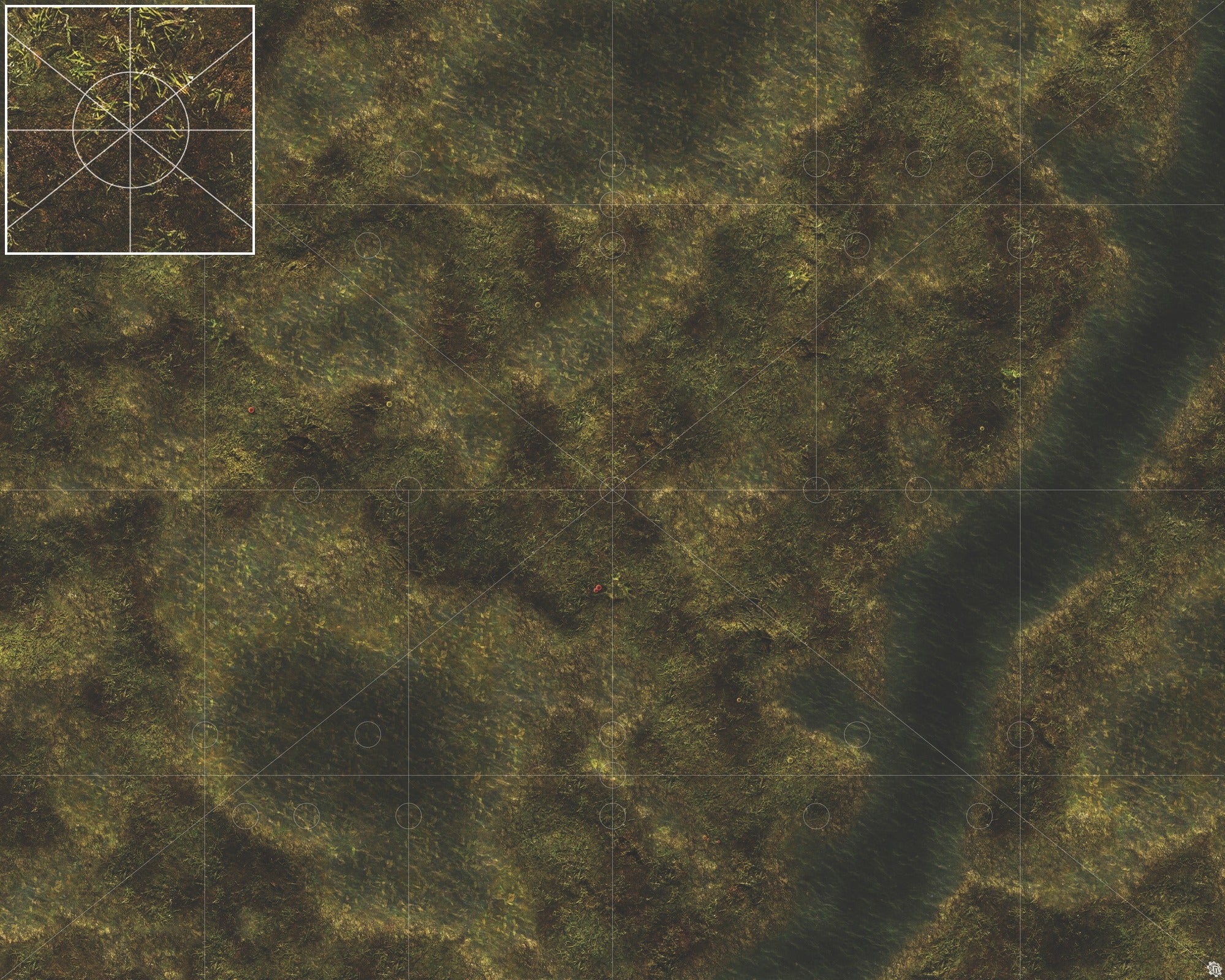Mats by Mars: Swamplands Tabletop Wargaming Play Mat