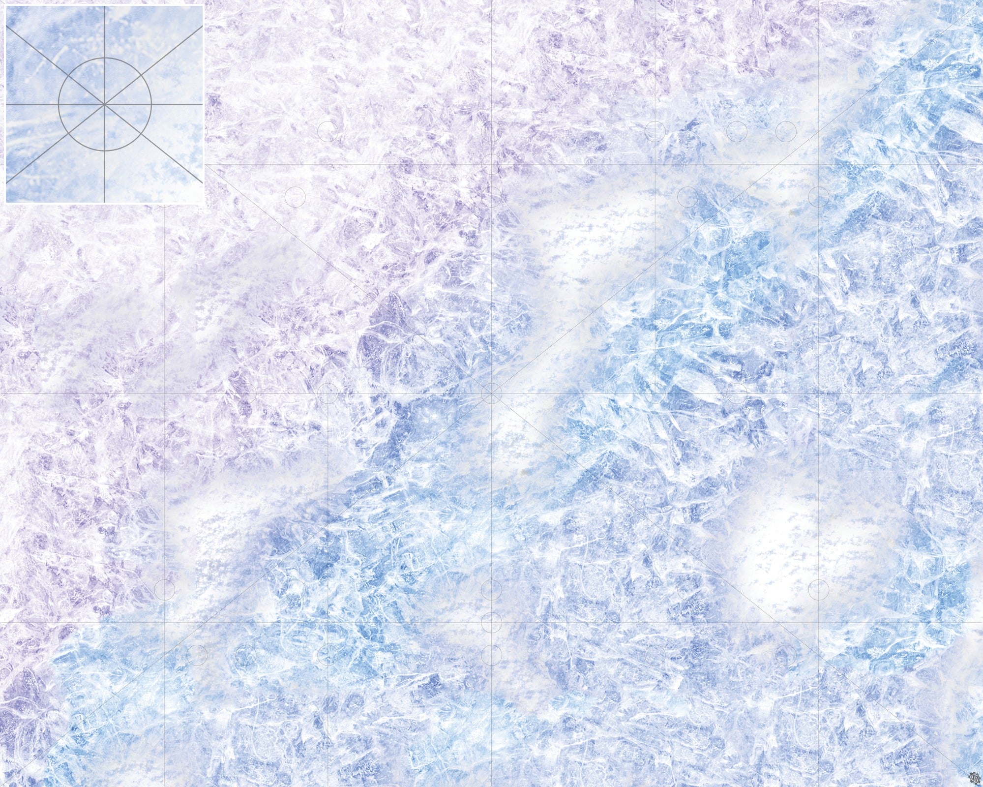 Mats by Mars: Frozen Lake Tabletop Wargaming Play Mat