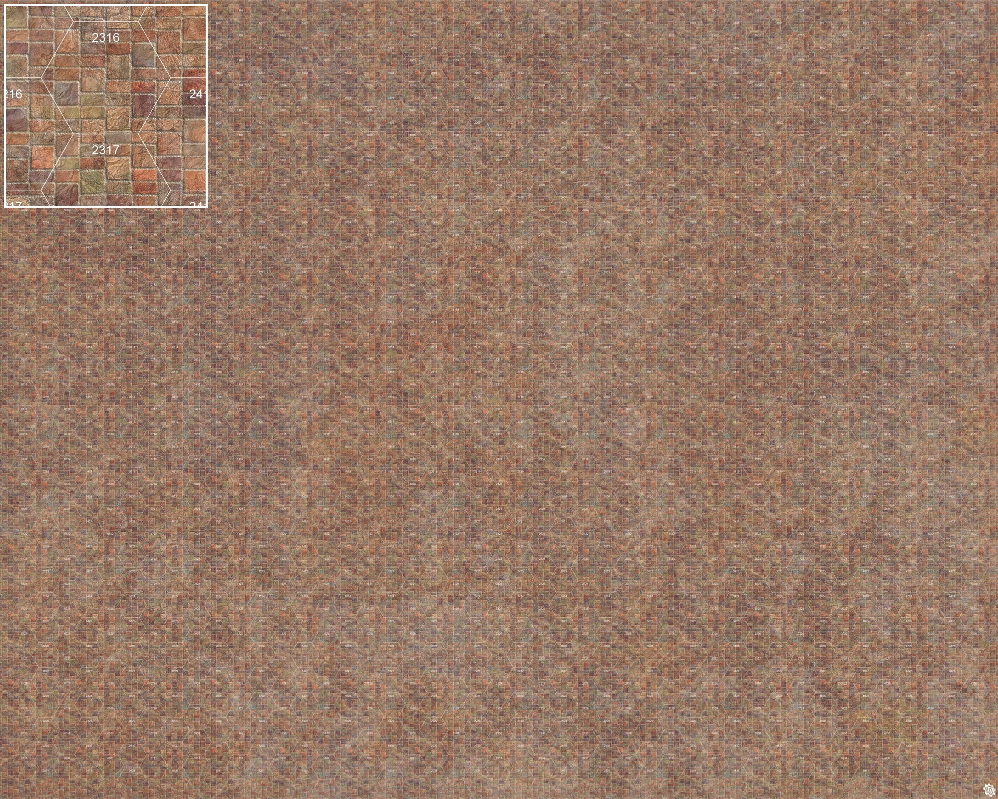 Mats by Mars: Sett in Stone (Red) Tabletop Wargaming Play Mat