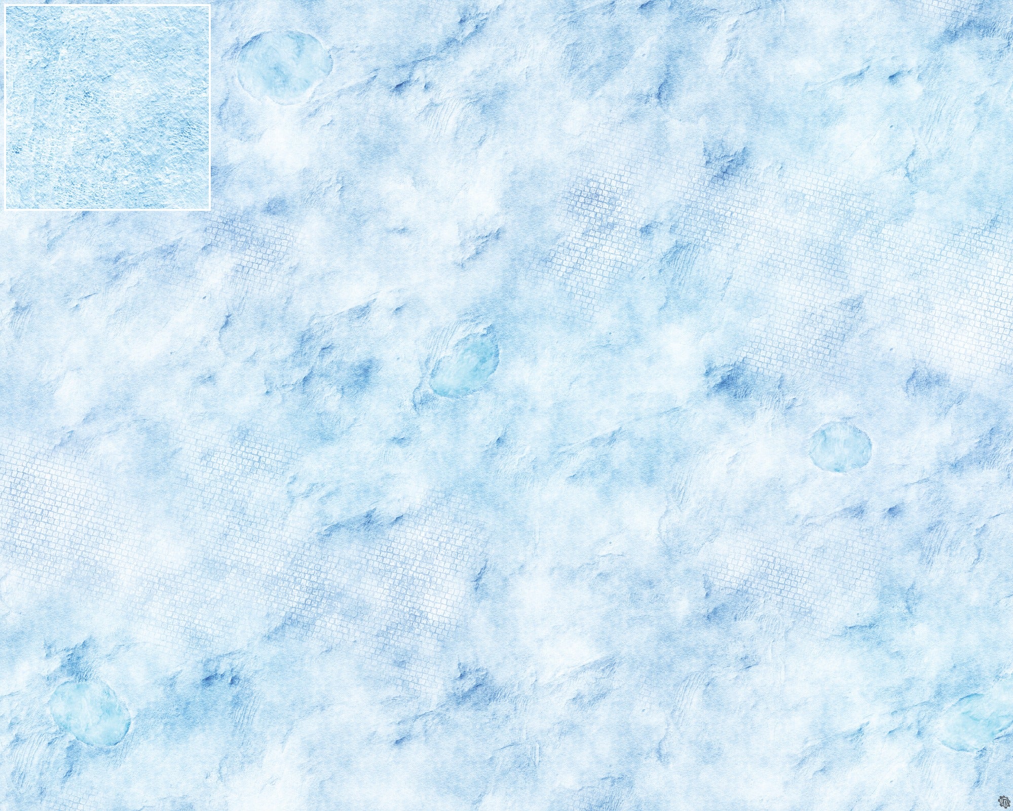 Mats by Mars: Frosty Cobbles Tabletop Wargaming Play Mat