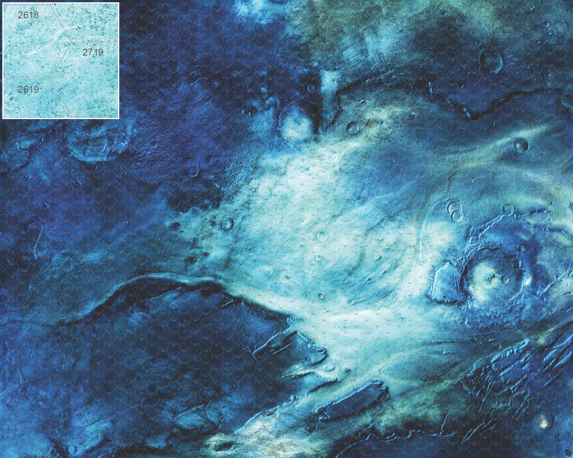 Mats by Mars: Rimecrust Tabletop Wargaming Play Mat