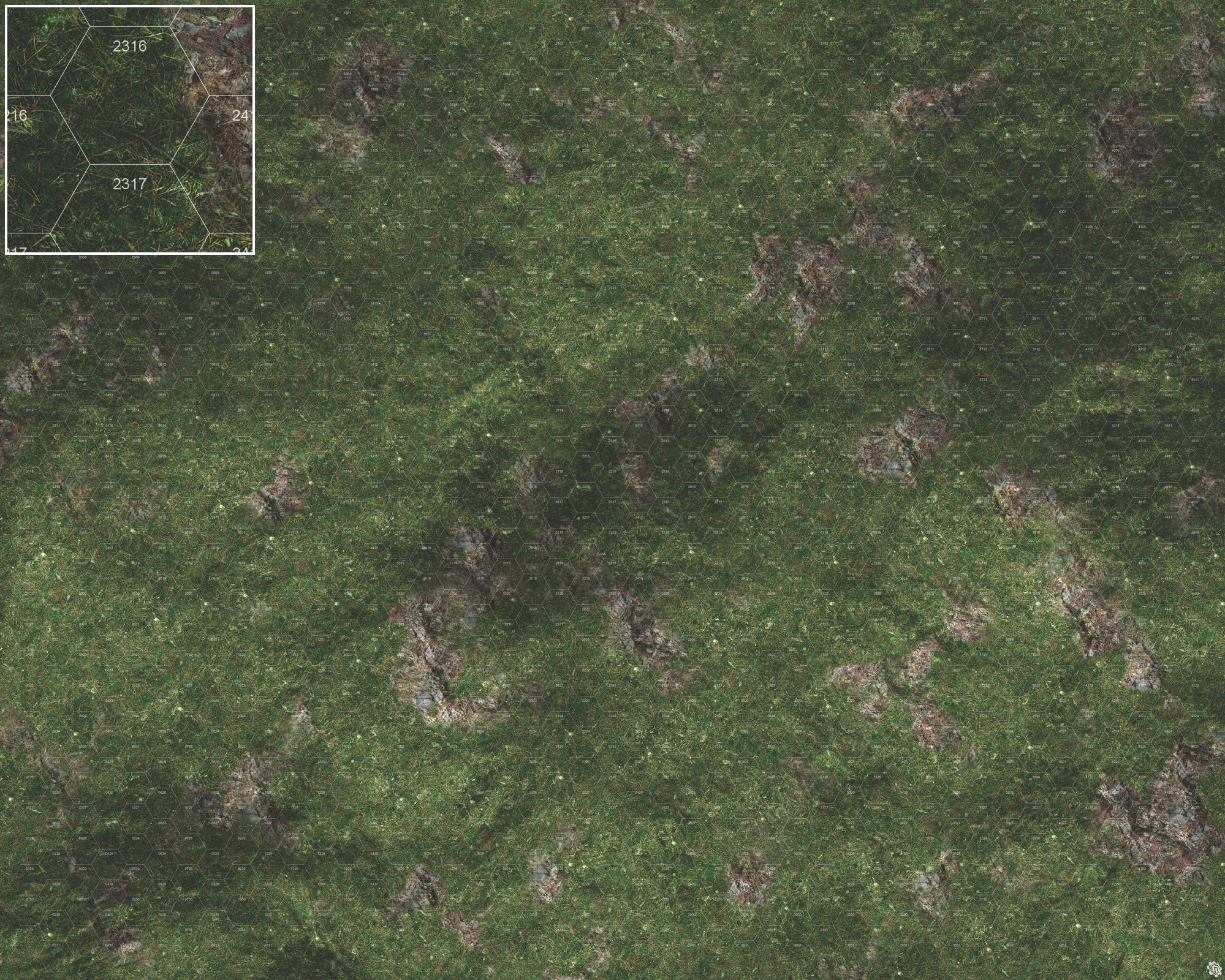 Mats by Mars: Green Hills Tabletop Wargaming Play Mat