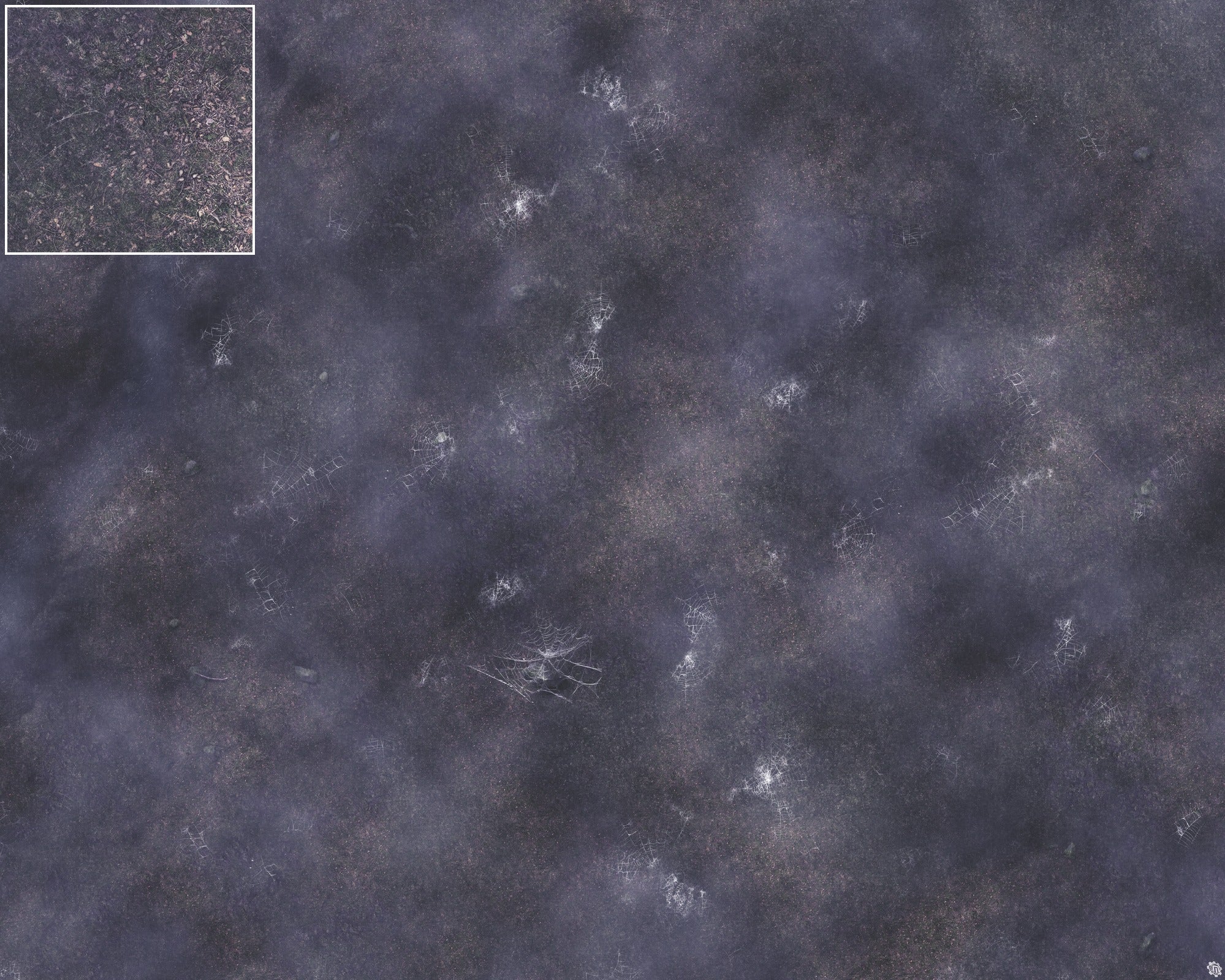 Mats by Mars: Moonlight Cobwebs Tabletop Wargaming Play Mat