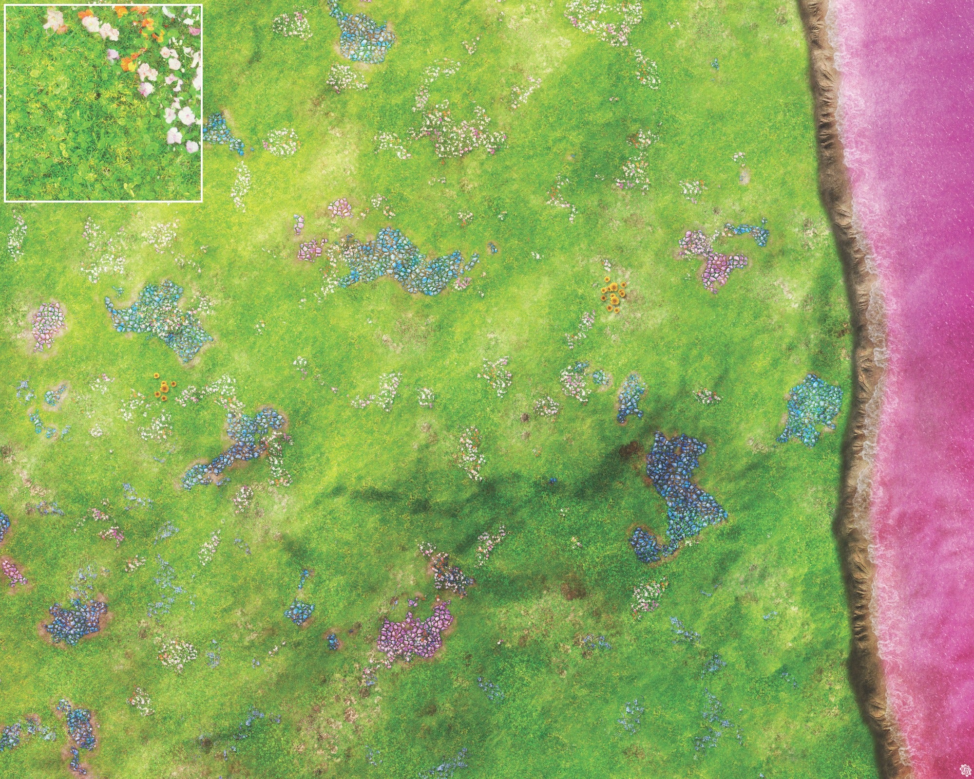 Mats by Mars: Faewild Shore Tabletop Wargaming Play Mat