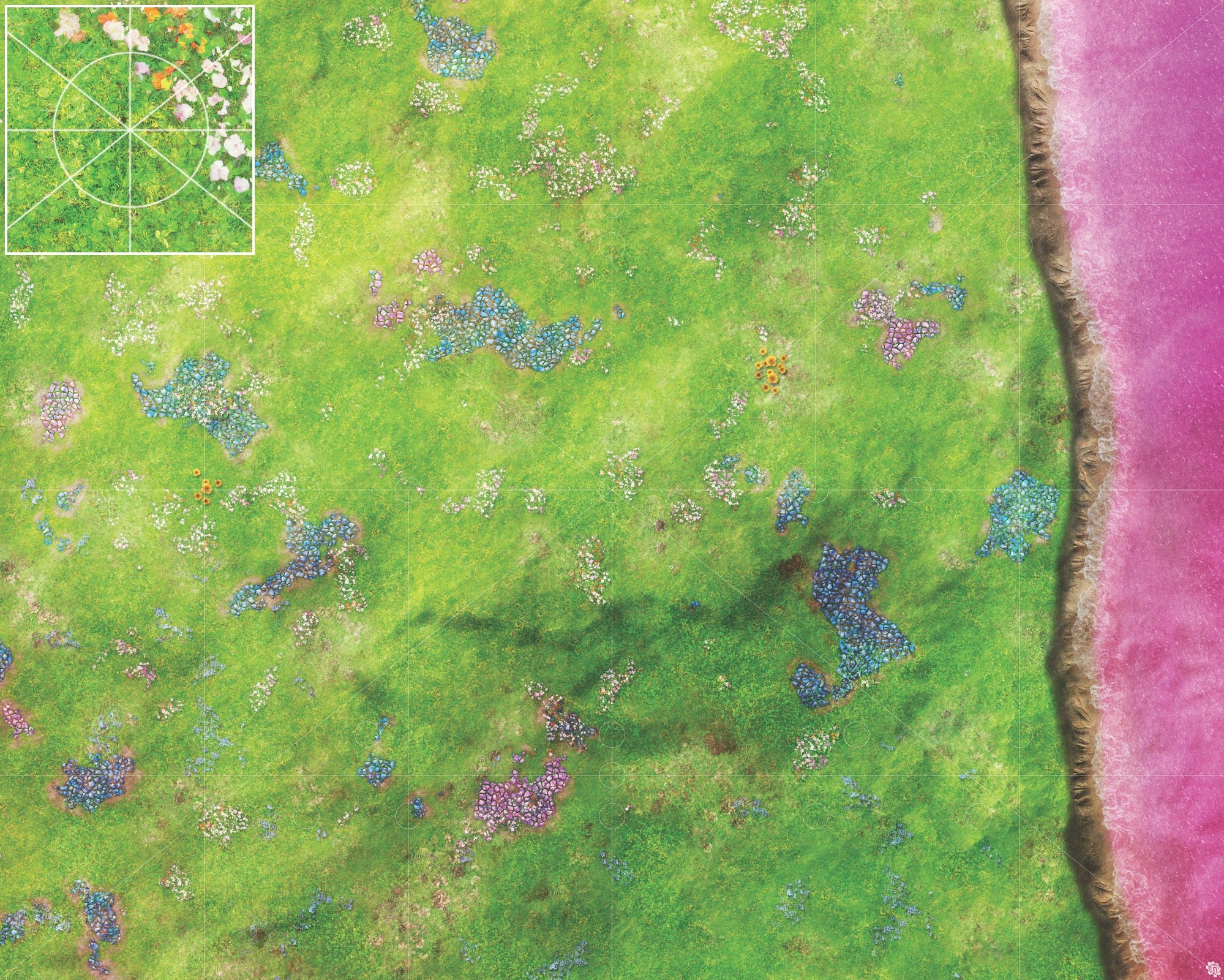 Mats by Mars: Faewild Shore Tabletop Wargaming Play Mat