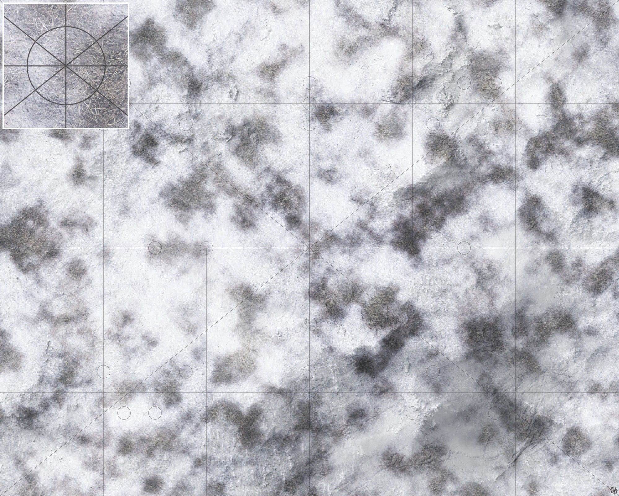 Mats by Mars: Frozen Wasteland Tabletop Wargaming Play Mat