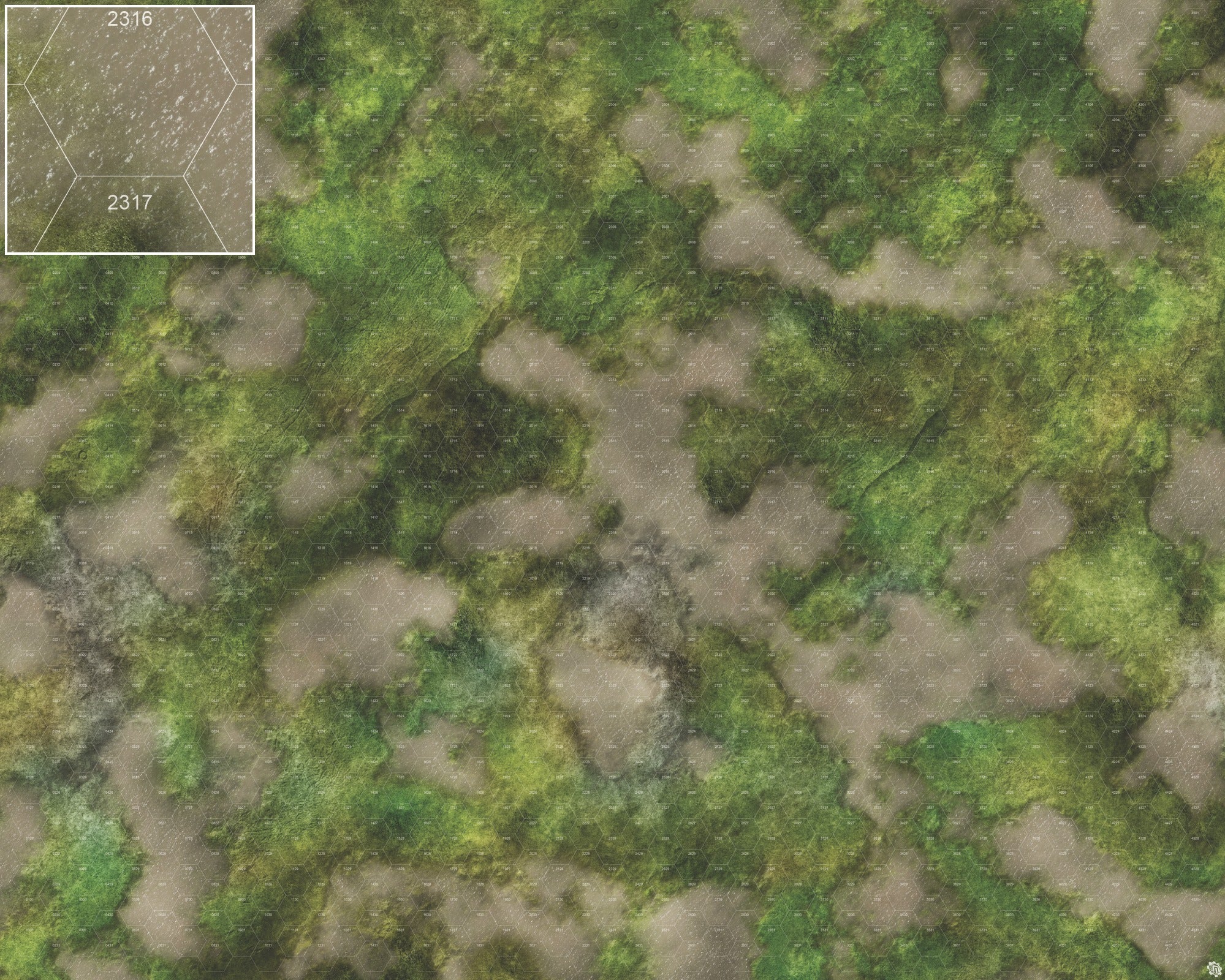Mats by Mars: Bayou Country Tabletop Wargaming Play Mat
