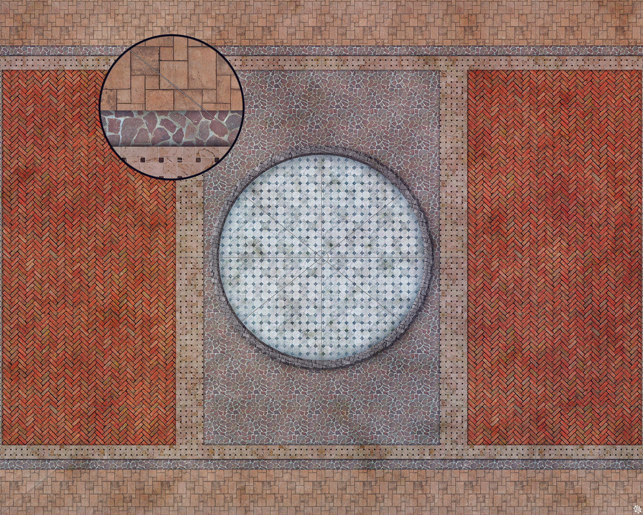 Mats by Mars: Piazza Tabletop Wargaming Play Mat