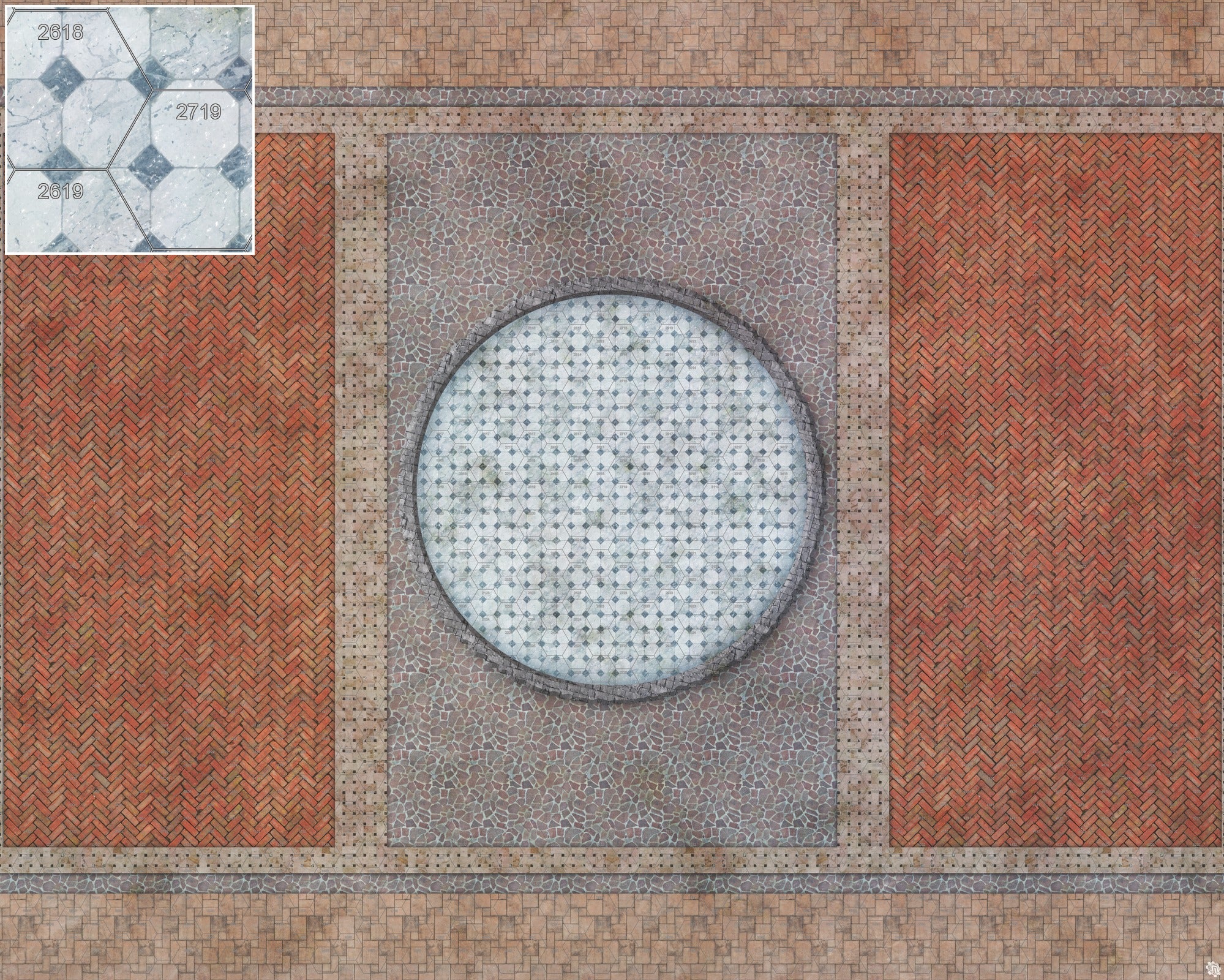 Mats by Mars: Piazza Tabletop Wargaming Play Mat