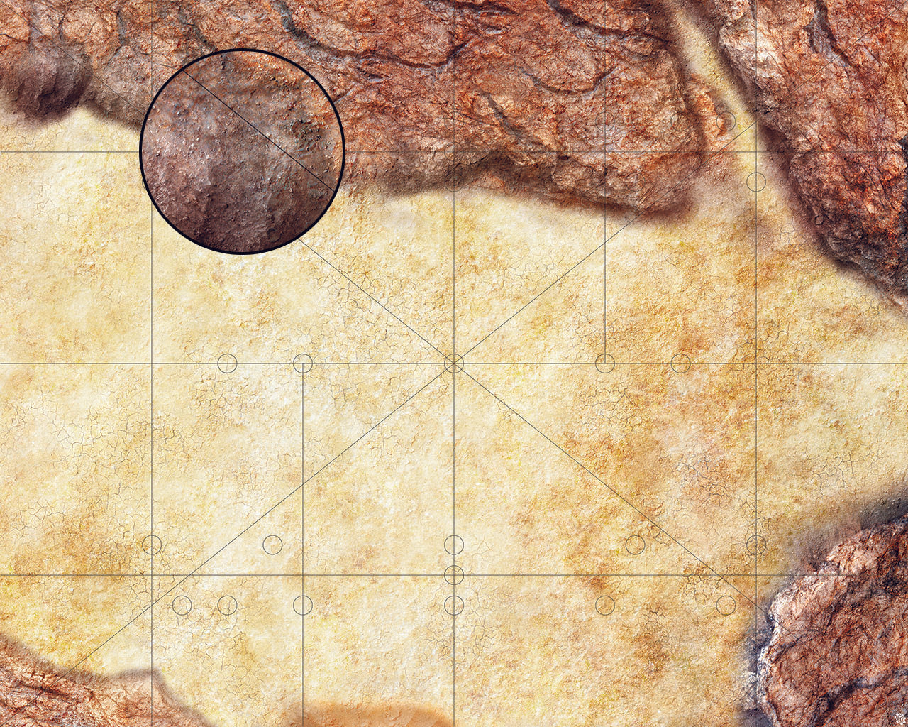 Mats by Mars: Desert Canyon Tabletop Wargaming Play Mat