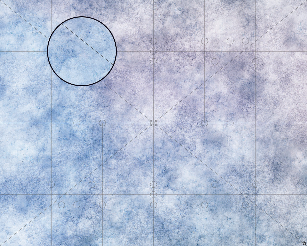 Mats by Mars: Glacial Plain Tabletop Wargaming Play Mat