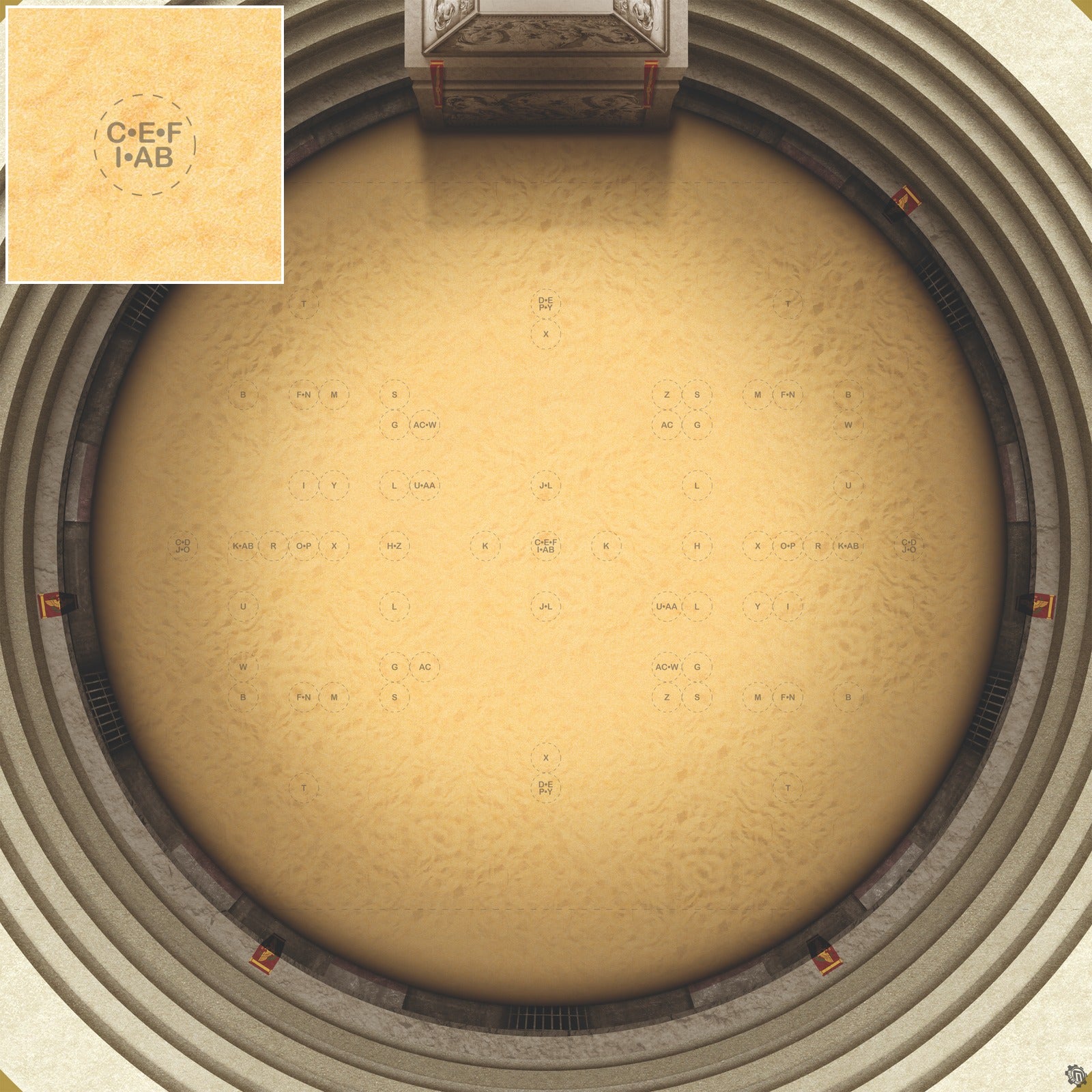 Mats by Mars: Sweat & Sand - Arena Rex Compatible Play Mat