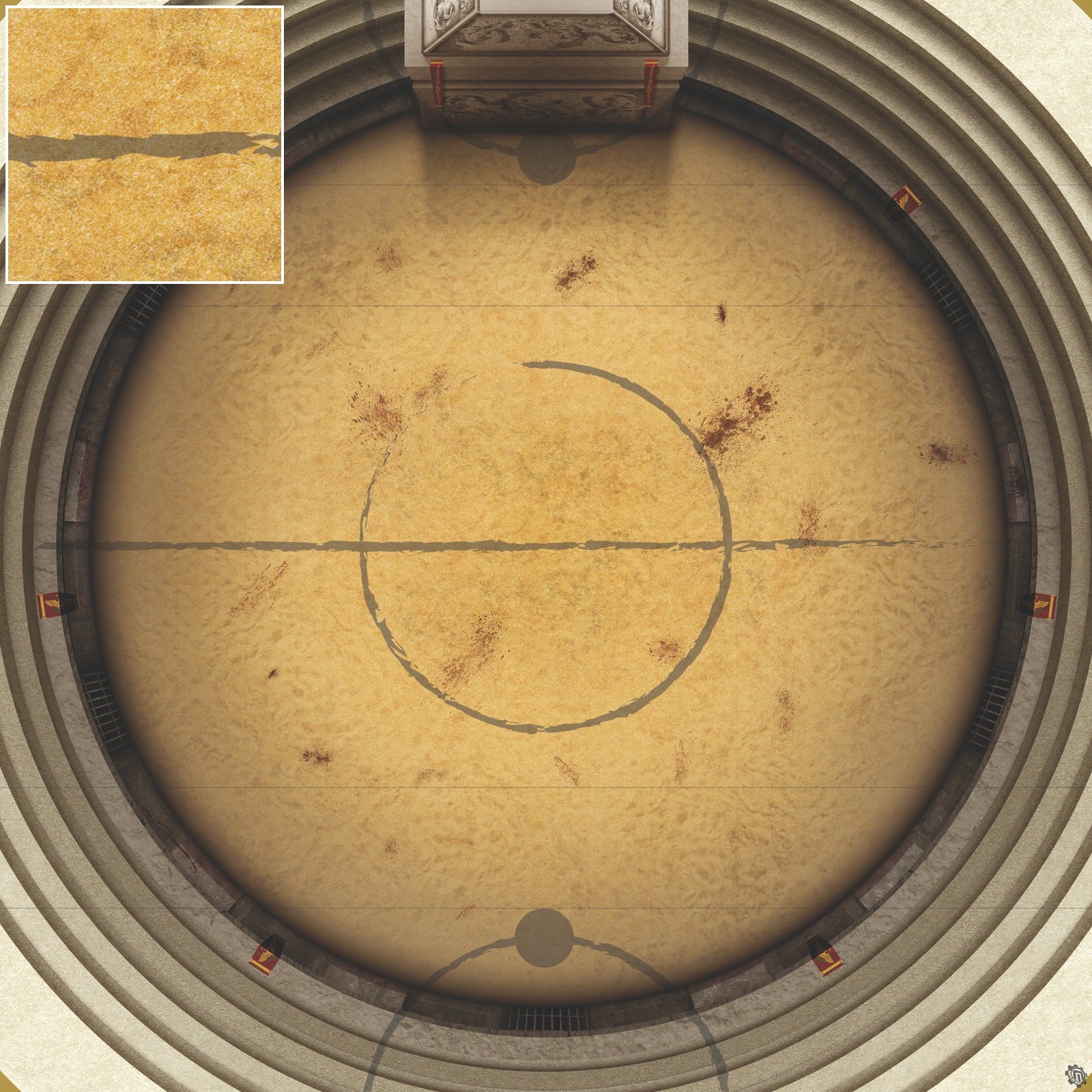 Mats by Mars: Blood & Sand - Arena Rex Compatible Play Mat