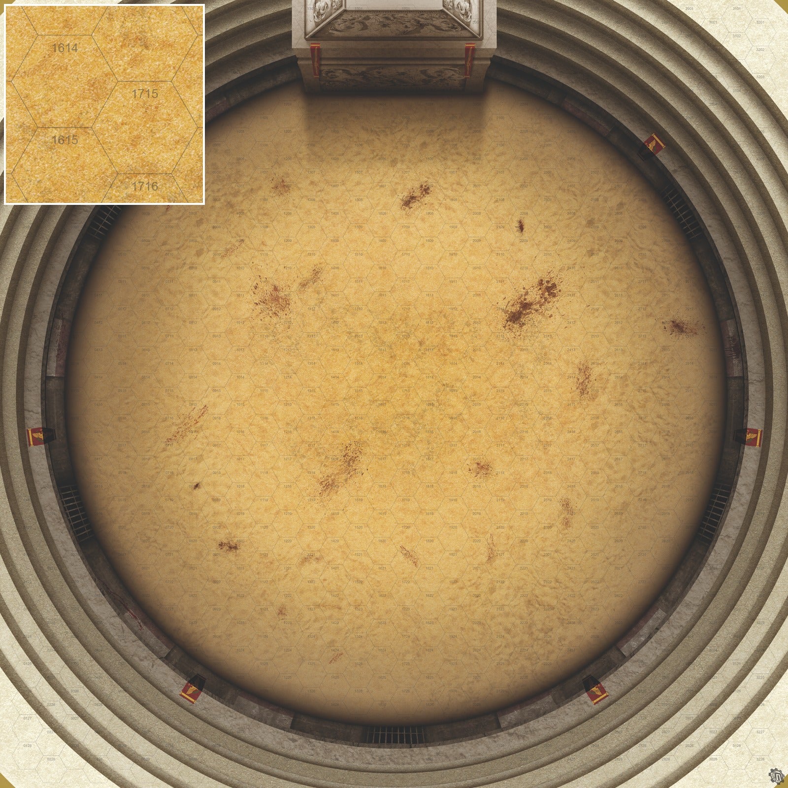 Mats by Mars: Blood & Sand - Arena Rex Compatible Play Mat