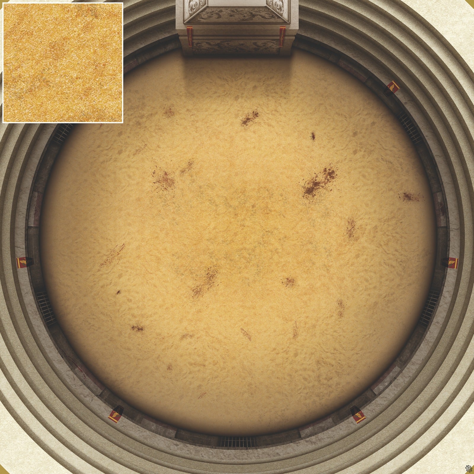 Mats by Mars: Blood & Sand - Arena Rex Compatible Play Mat