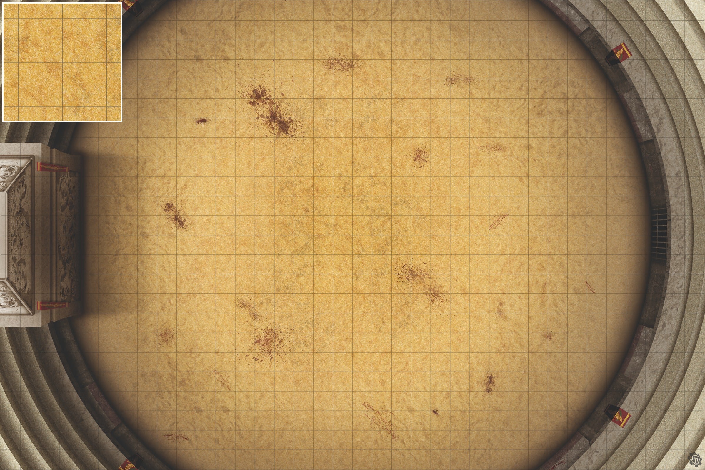 Mats by Mars: Blood & Sand - Arena Rex Compatible Play Mat