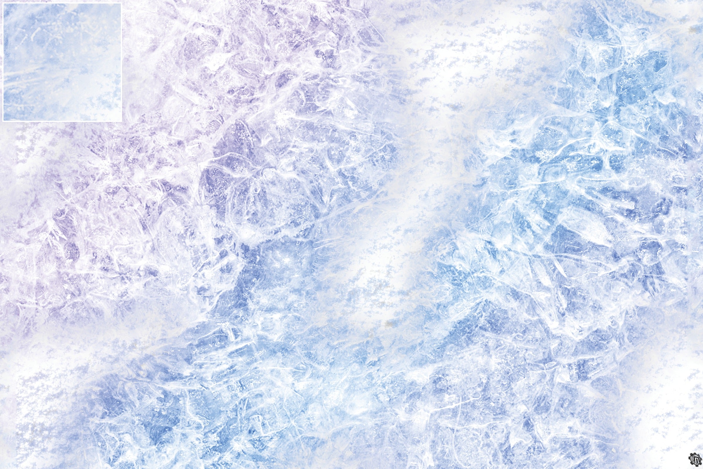 Mats by Mars: Frozen Lake Tabletop Wargaming Play Mat