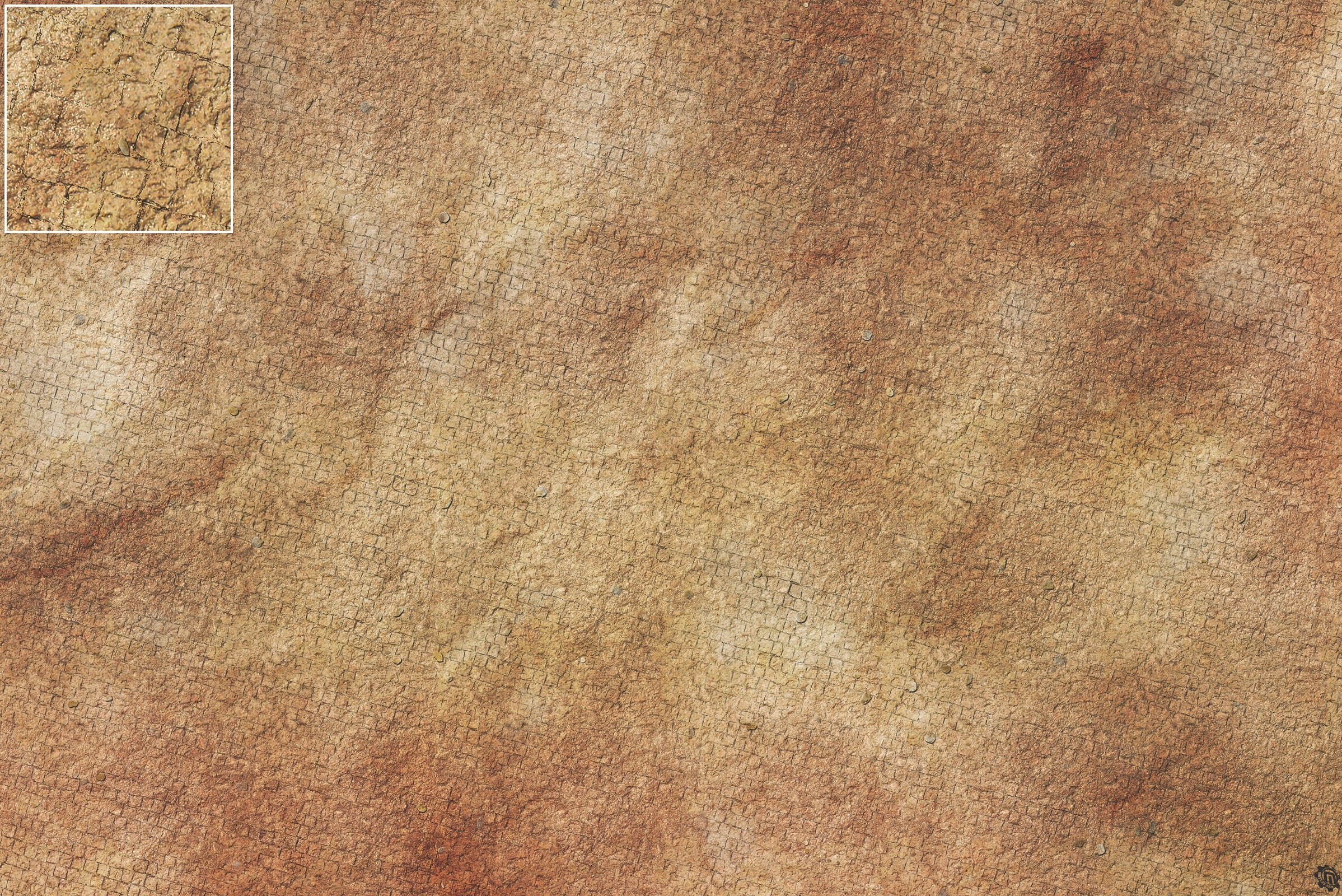 Mats by Mars: Sandy Cobbles Tabletop Wargaming Play Mat