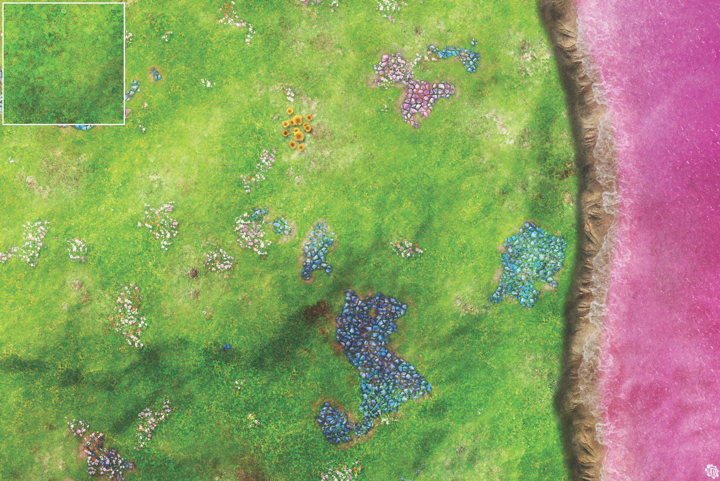 Mats by Mars: Faewild Shore Tabletop Wargaming Play Mat
