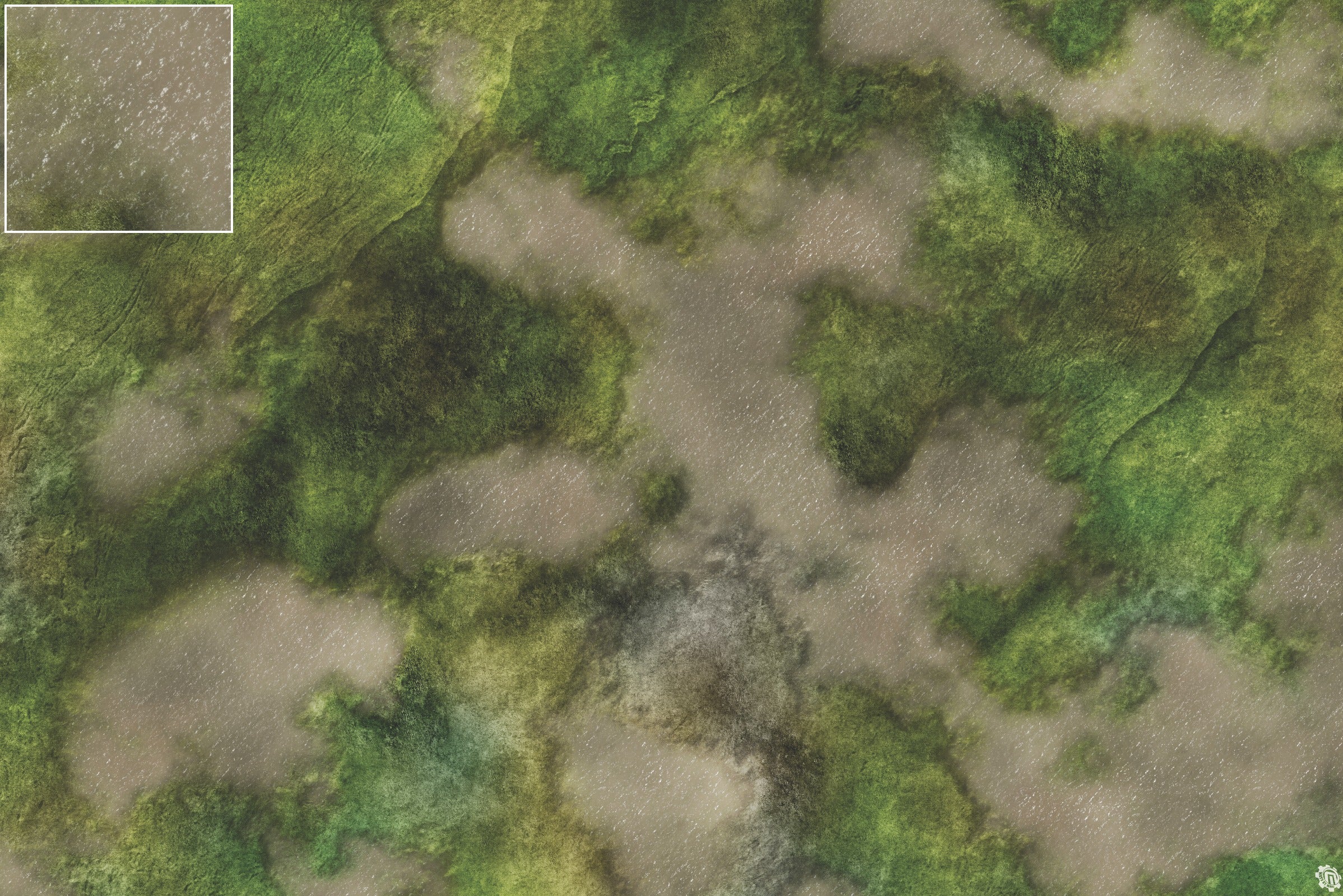 Mats by Mars: Bayou Country Tabletop Wargaming Play Mat