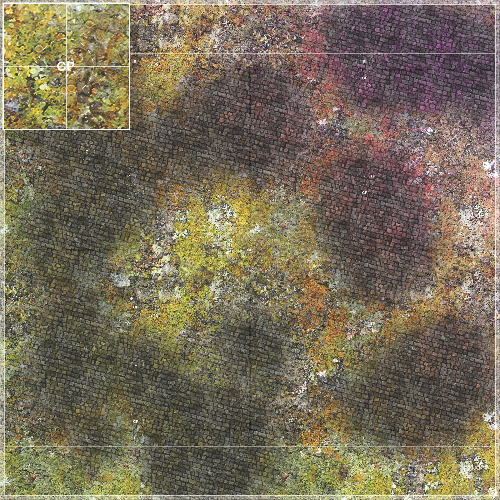 Mats by Mars: Abandoned City v1.0 Tabletop Wargaming Play Mat