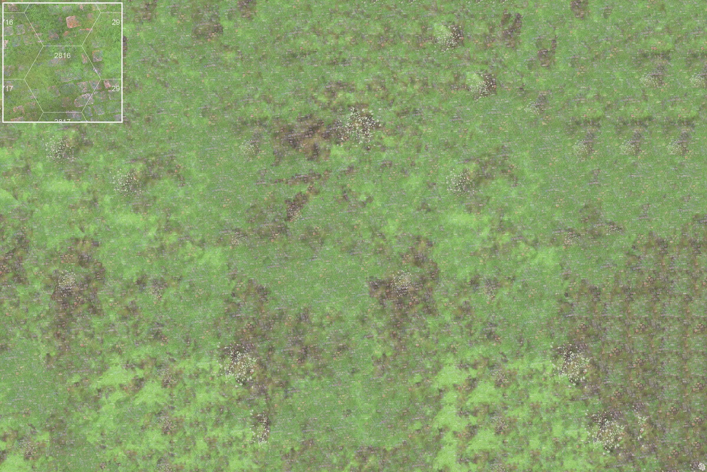 Mats by Mars: Overgrown Cobbles v1.0 Tabletop Wargaming Play Mat