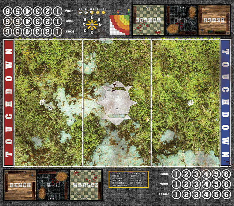 Mats by Mars:  Swamplands v1.0 Fantasy Football Play Mat / Pitch