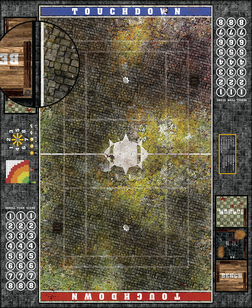 Mats by Mars:  Abandoned City v1.0 Fantasy Football Play Mat / Pitch